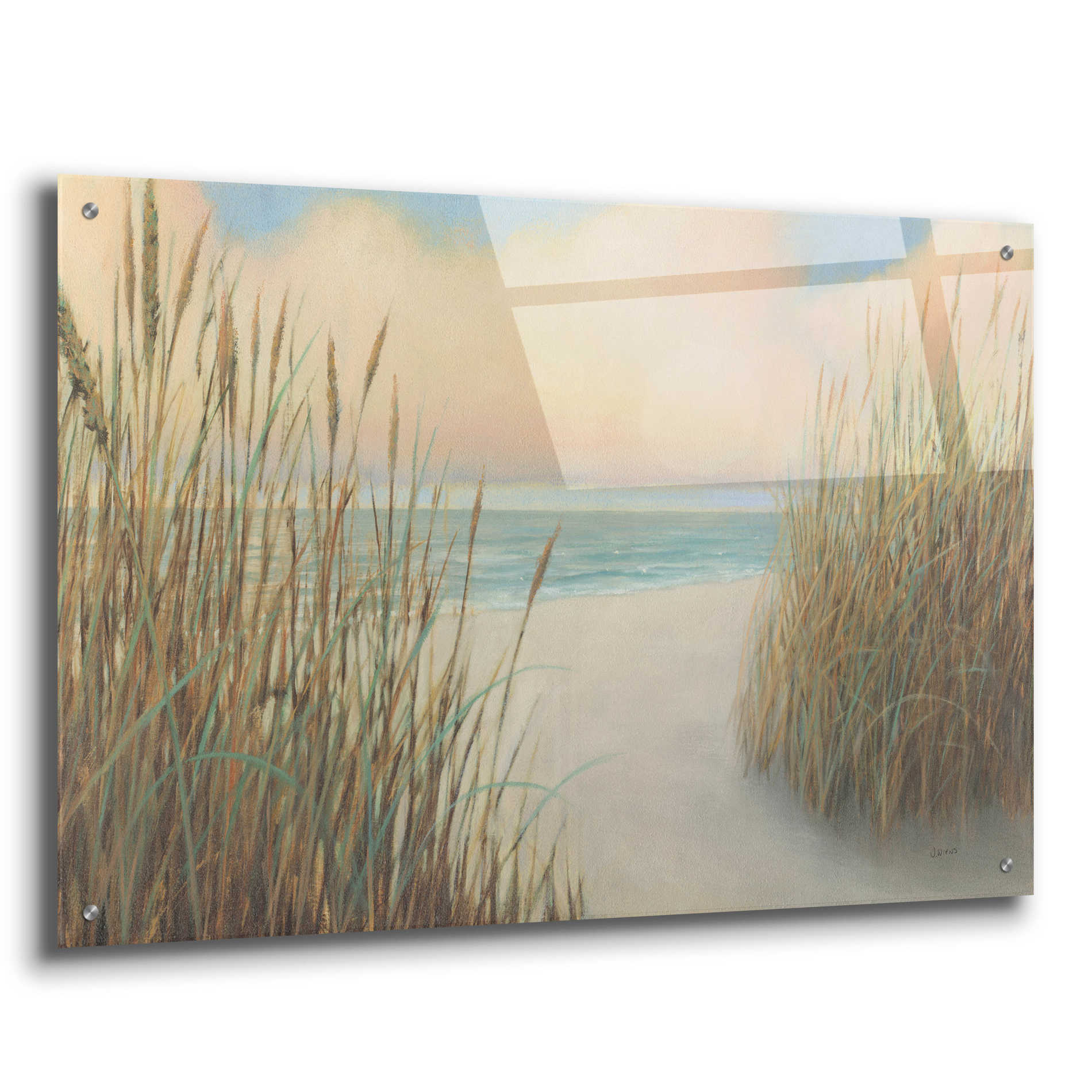 Epic Art 'Beach Trail I' by James Wiens, Acrylic Glass Wall Art,36x24