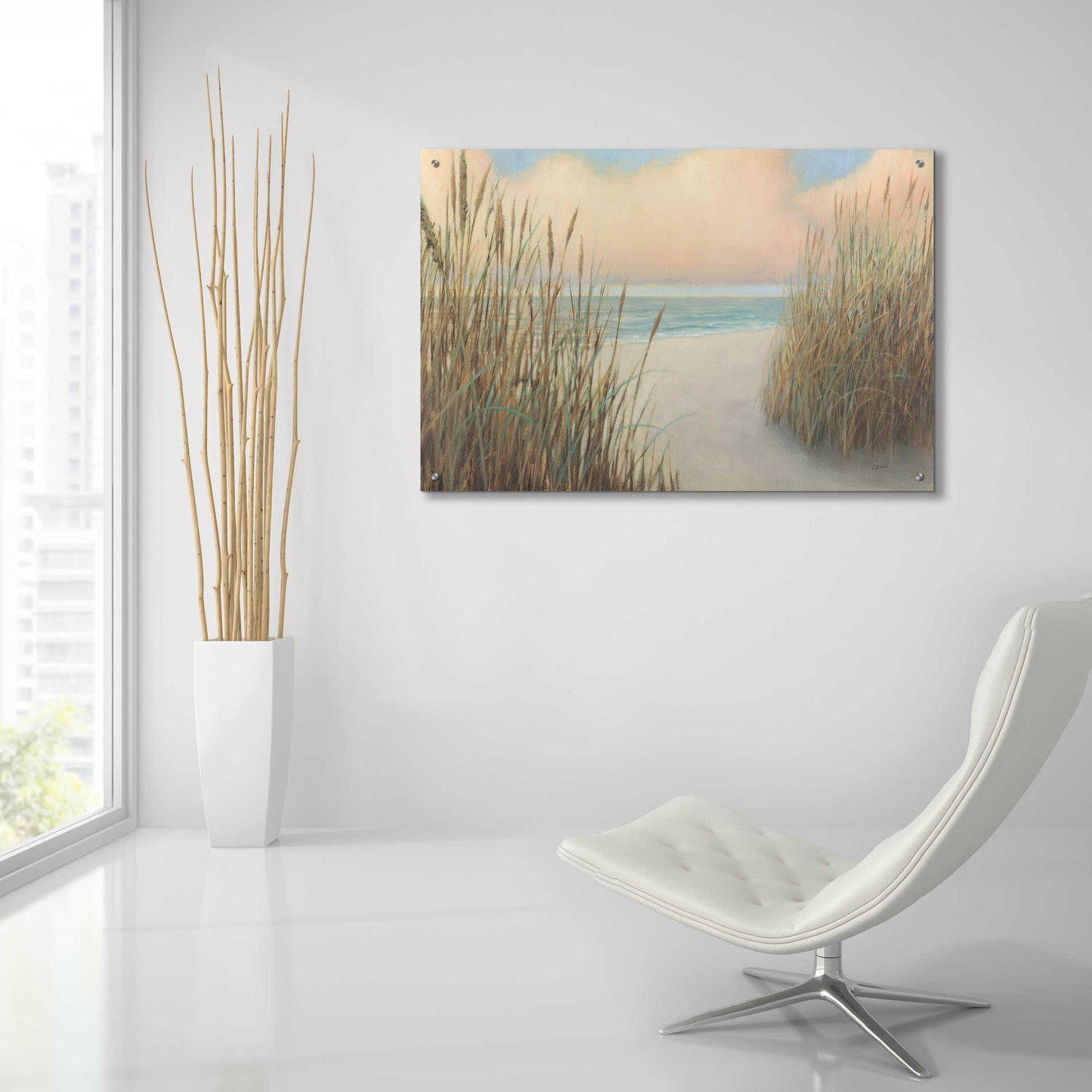Epic Art 'Beach Trail I' by James Wiens, Acrylic Glass Wall Art,36x24