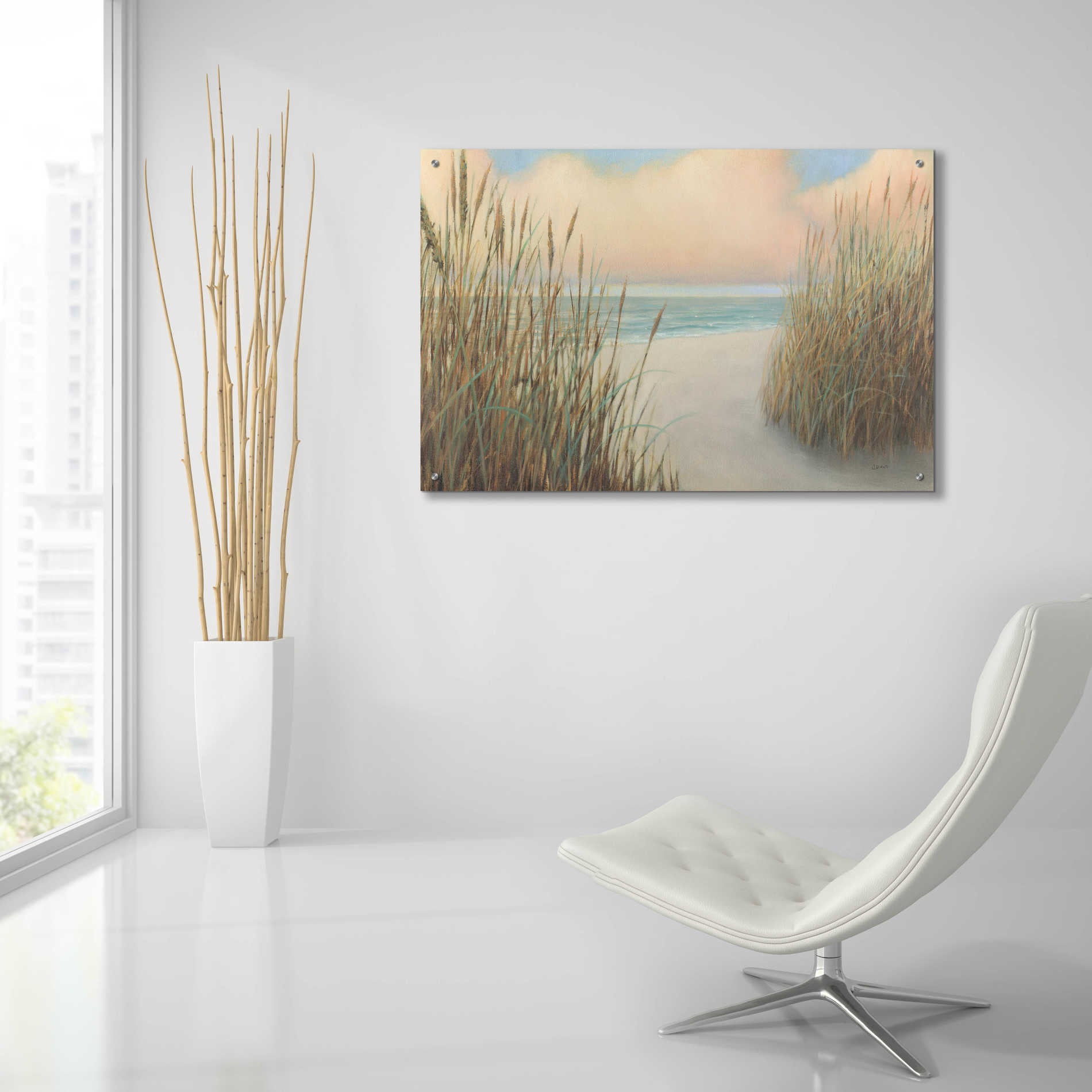 Epic Art 'Beach Trail I' by James Wiens, Acrylic Glass Wall Art,36x24