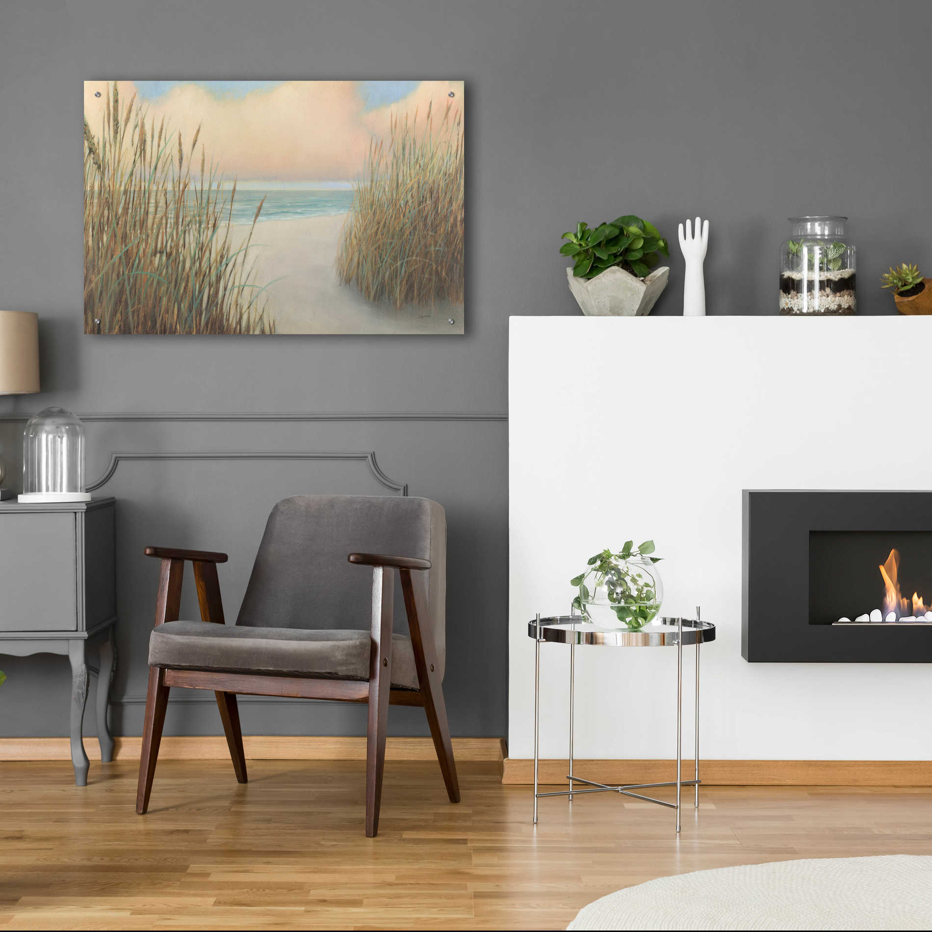 Epic Art 'Beach Trail I' by James Wiens, Acrylic Glass Wall Art,36x24