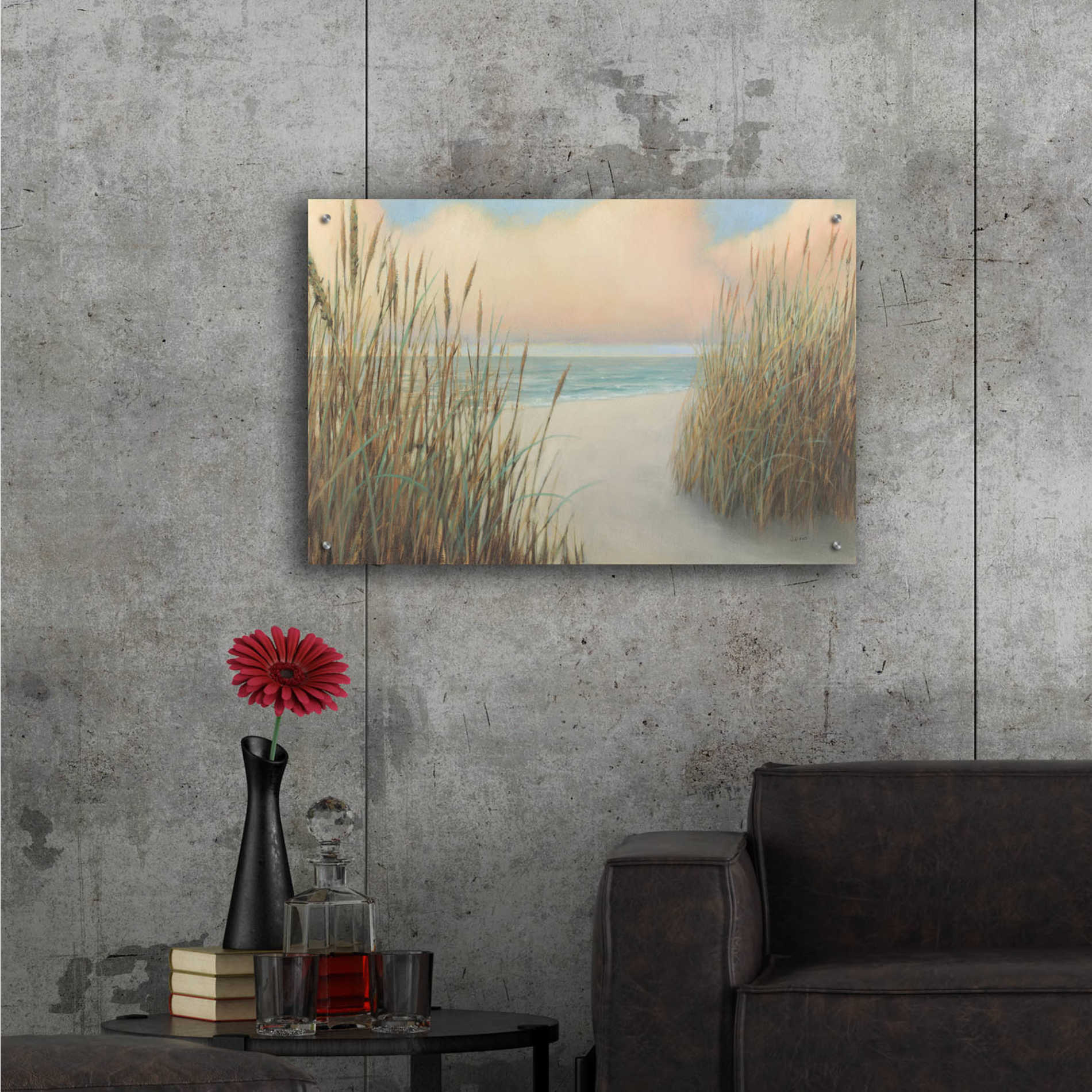 Epic Art 'Beach Trail I' by James Wiens, Acrylic Glass Wall Art,36x24