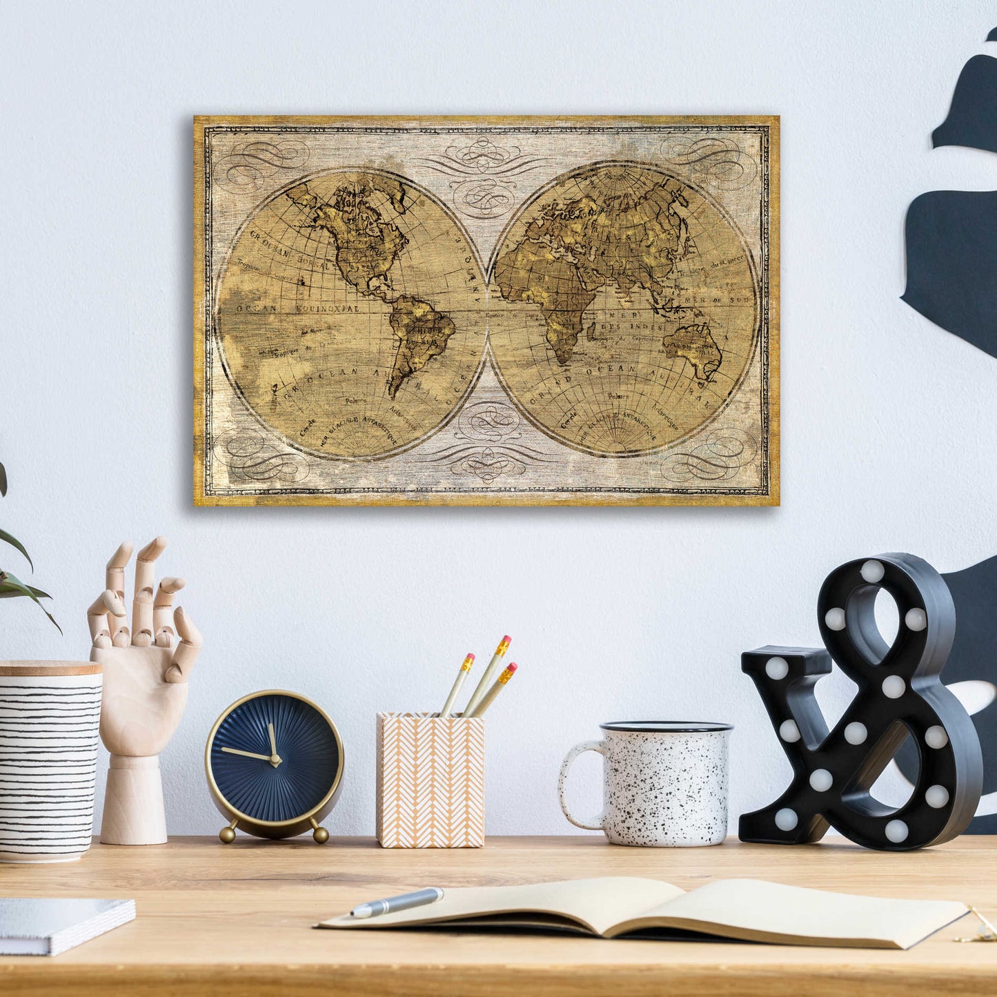 Epic Art 'Worldwide I' by James Wiens, Acrylic Glass Wall Art,16x12