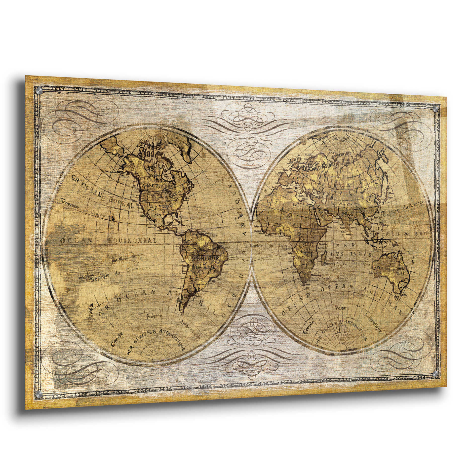 Epic Art 'Worldwide I' by James Wiens, Acrylic Glass Wall Art,36x24