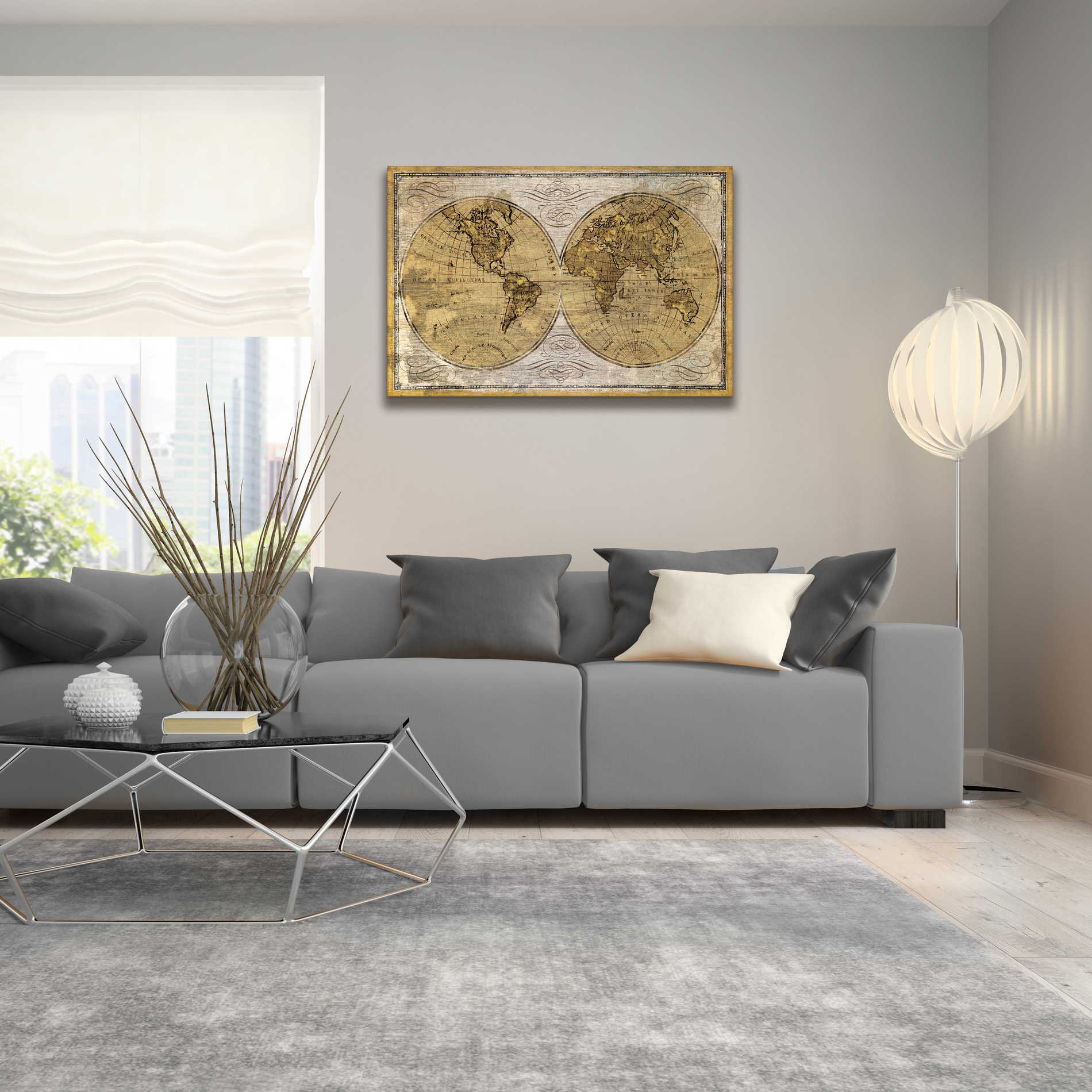 Epic Art 'Worldwide I' by James Wiens, Acrylic Glass Wall Art,36x24