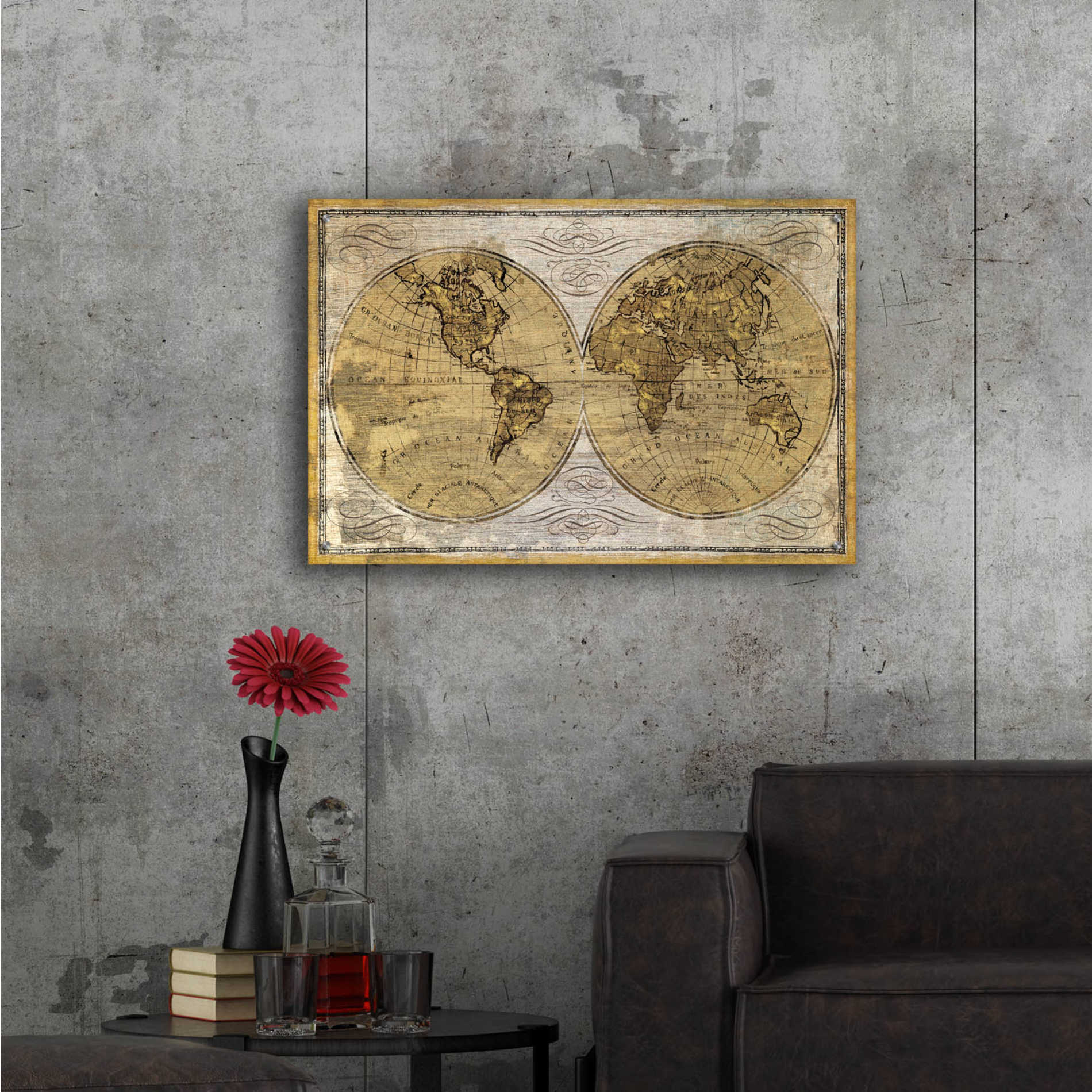 Epic Art 'Worldwide I' by James Wiens, Acrylic Glass Wall Art,36x24