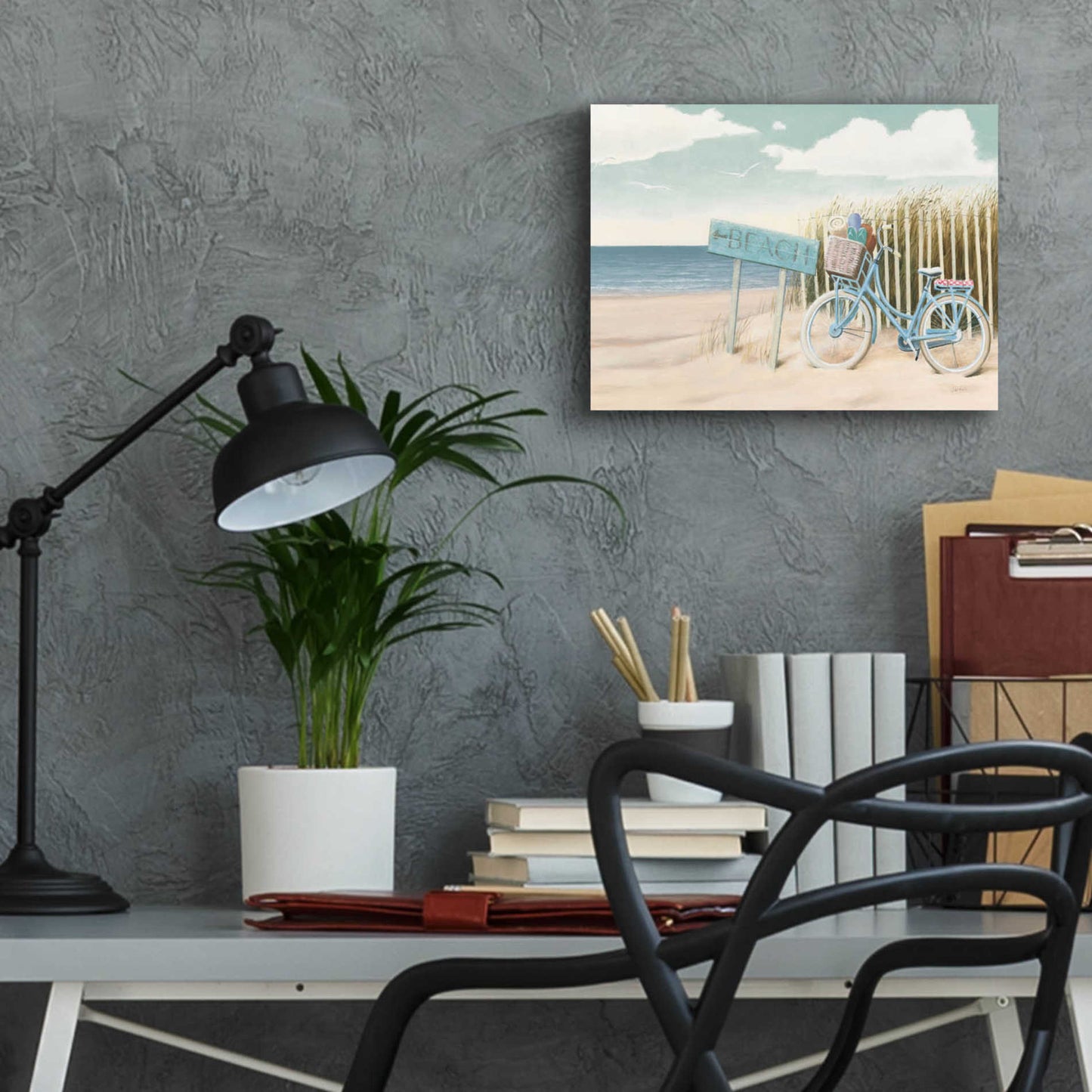 Epic Art 'Beach Cruiser II' by James Wiens, Acrylic Glass Wall Art,16x12