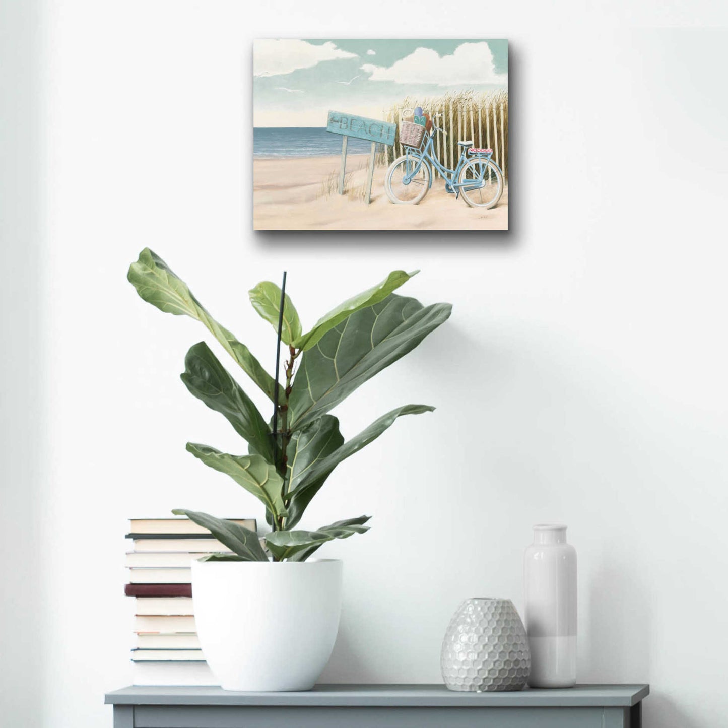Epic Art 'Beach Cruiser II' by James Wiens, Acrylic Glass Wall Art,16x12