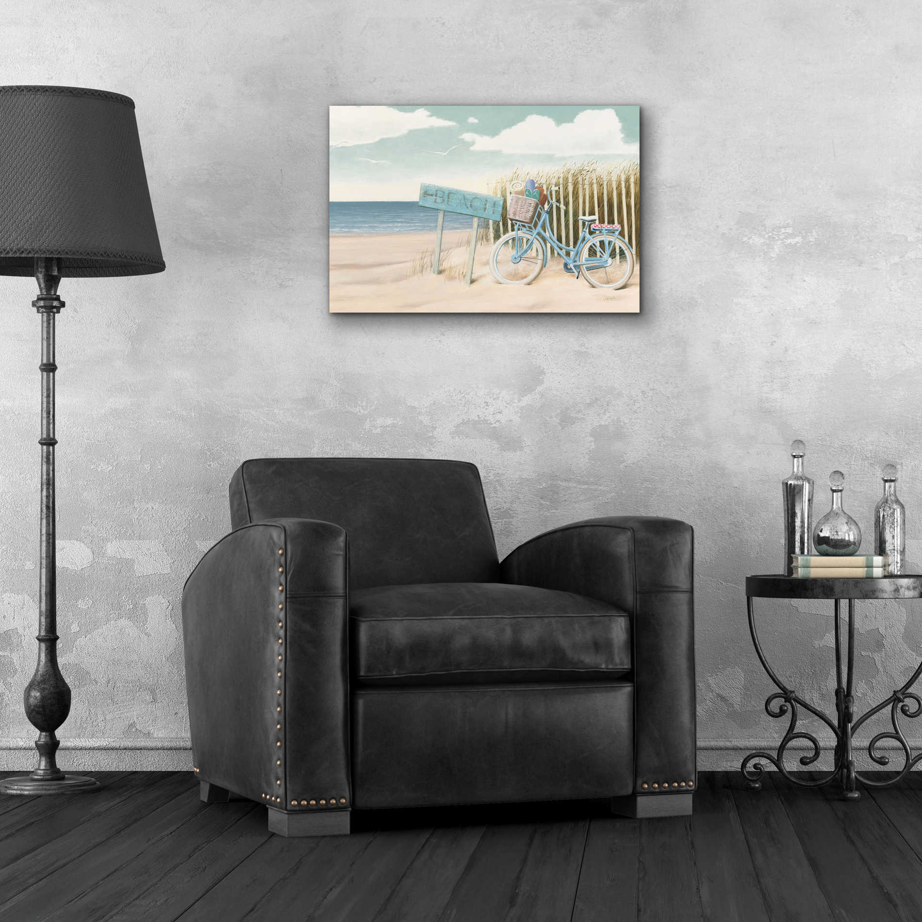 Epic Art 'Beach Cruiser II' by James Wiens, Acrylic Glass Wall Art,24x16
