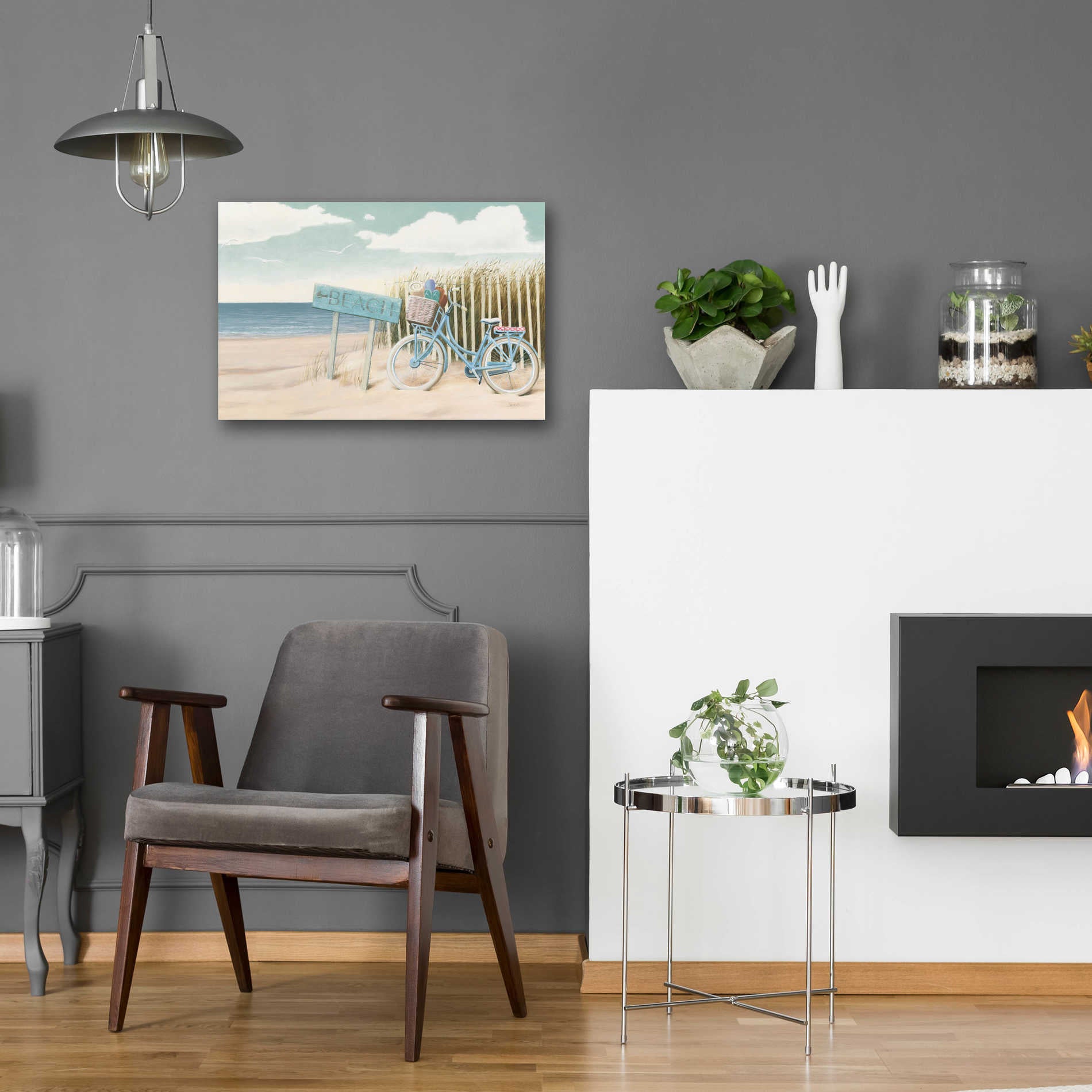 Epic Art 'Beach Cruiser II' by James Wiens, Acrylic Glass Wall Art,24x16