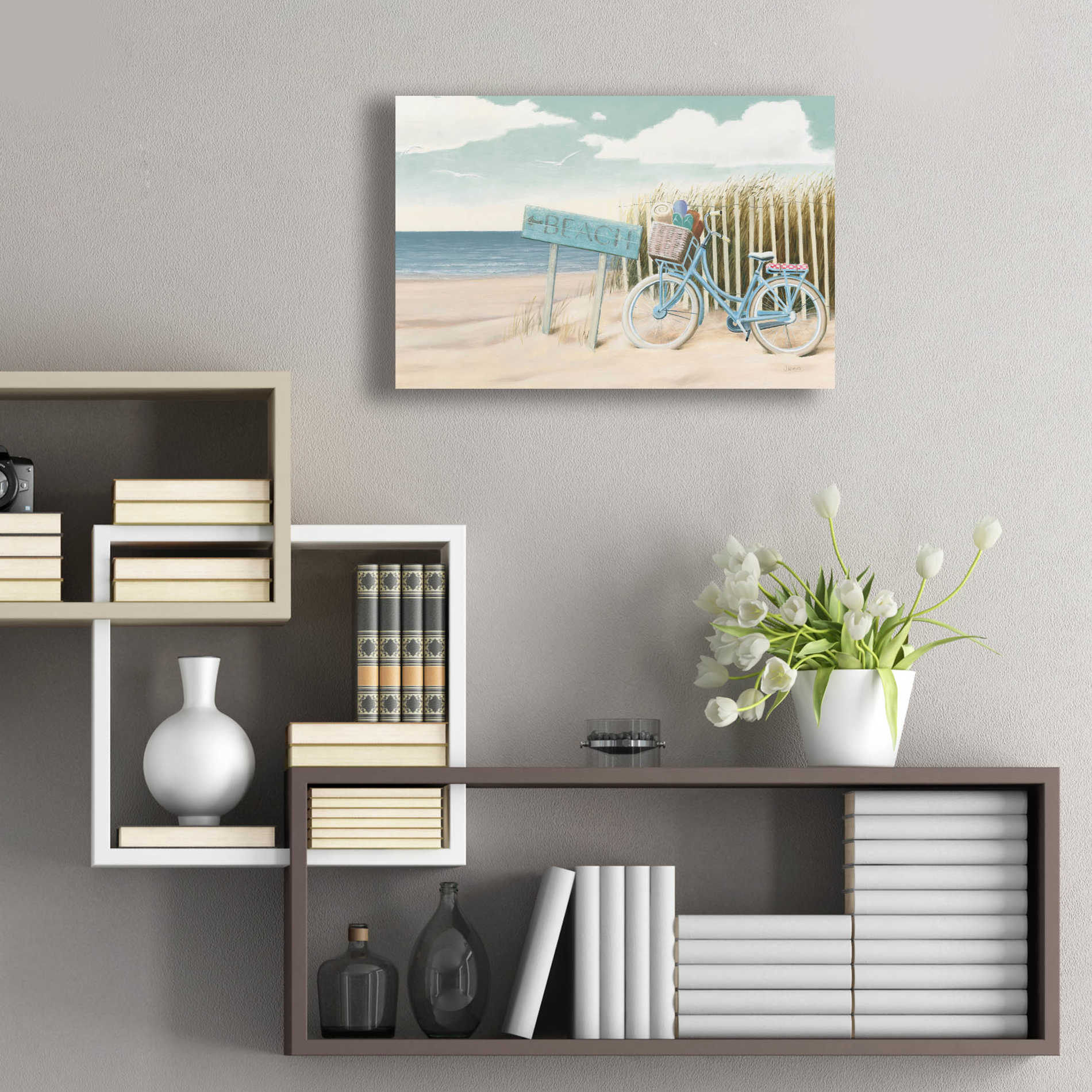 Epic Art 'Beach Cruiser II' by James Wiens, Acrylic Glass Wall Art,24x16