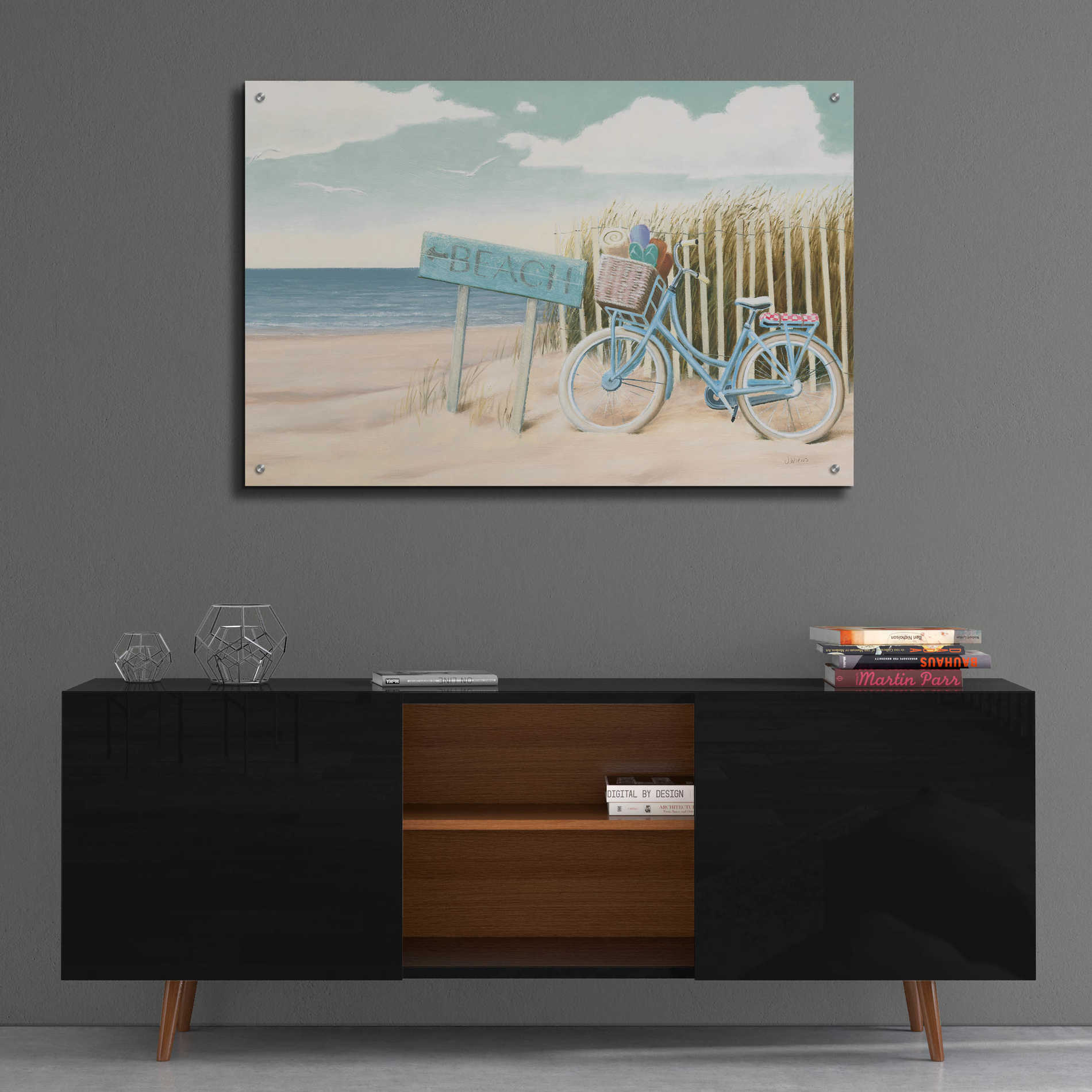 Epic Art 'Beach Cruiser II' by James Wiens, Acrylic Glass Wall Art,36x24