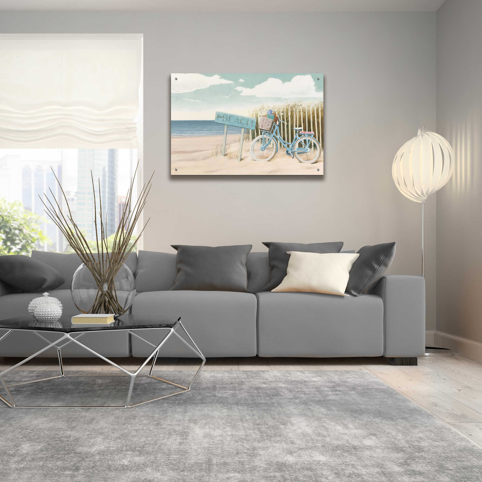 Epic Art 'Beach Cruiser II' by James Wiens, Acrylic Glass Wall Art,36x24