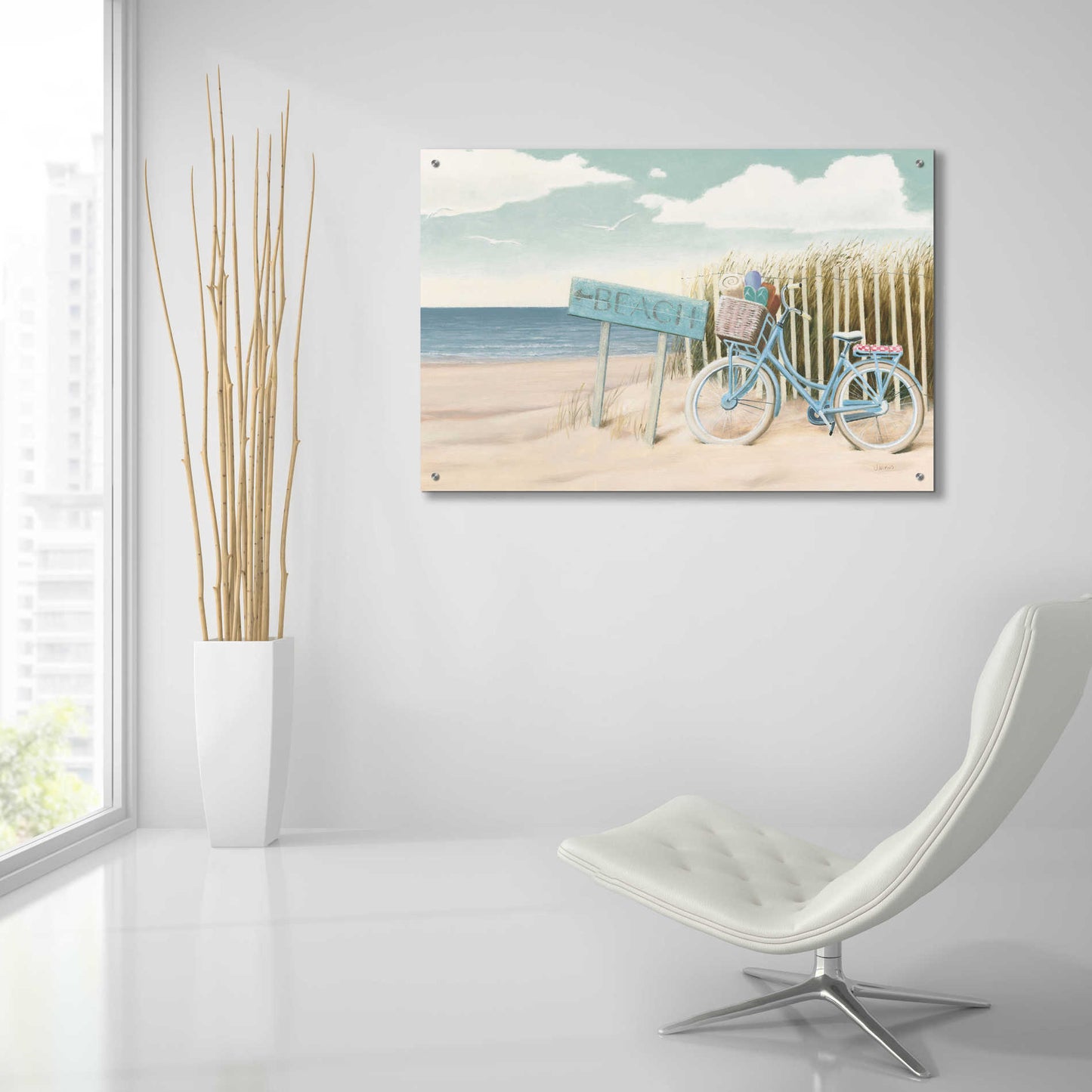 Epic Art 'Beach Cruiser II' by James Wiens, Acrylic Glass Wall Art,36x24