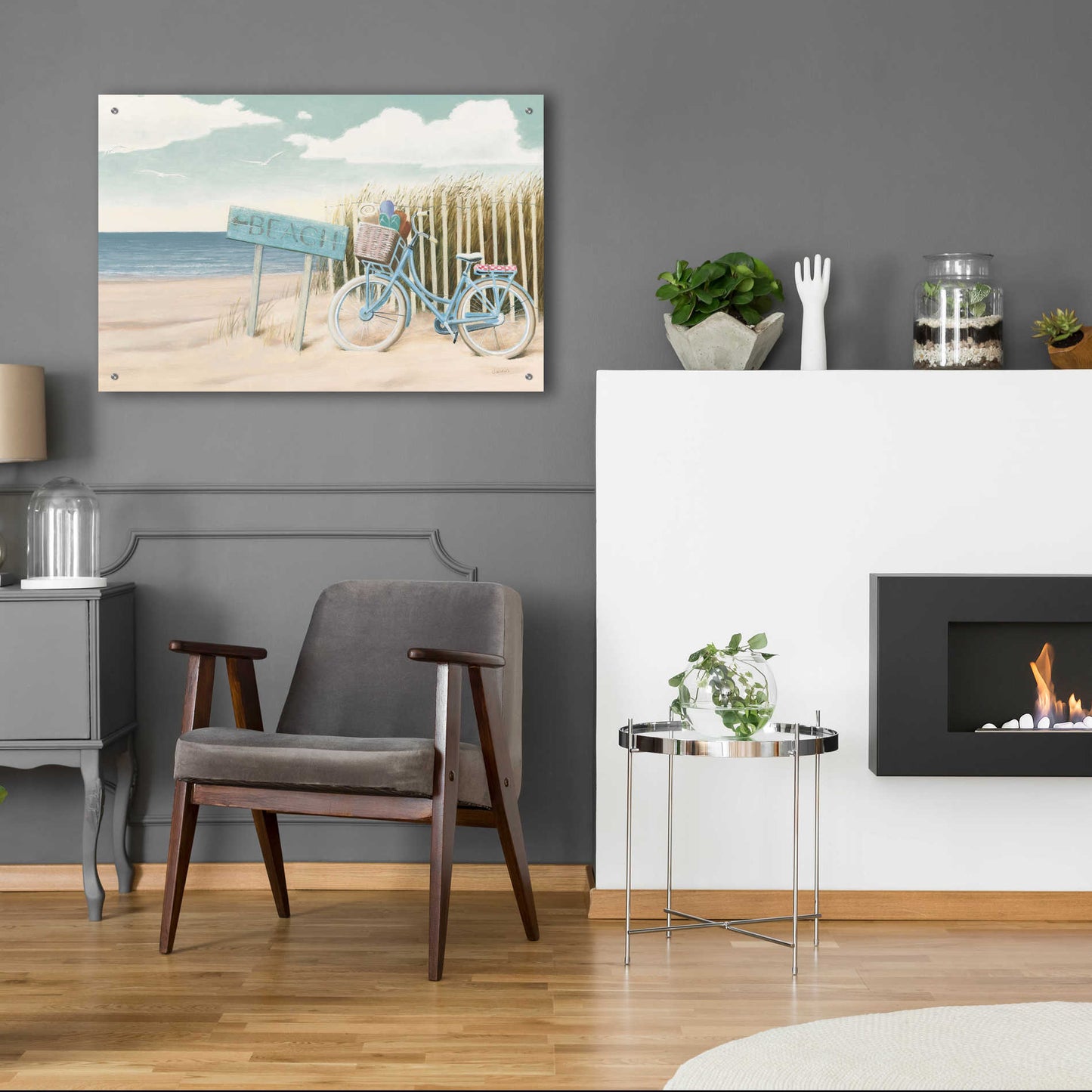 Epic Art 'Beach Cruiser II' by James Wiens, Acrylic Glass Wall Art,36x24