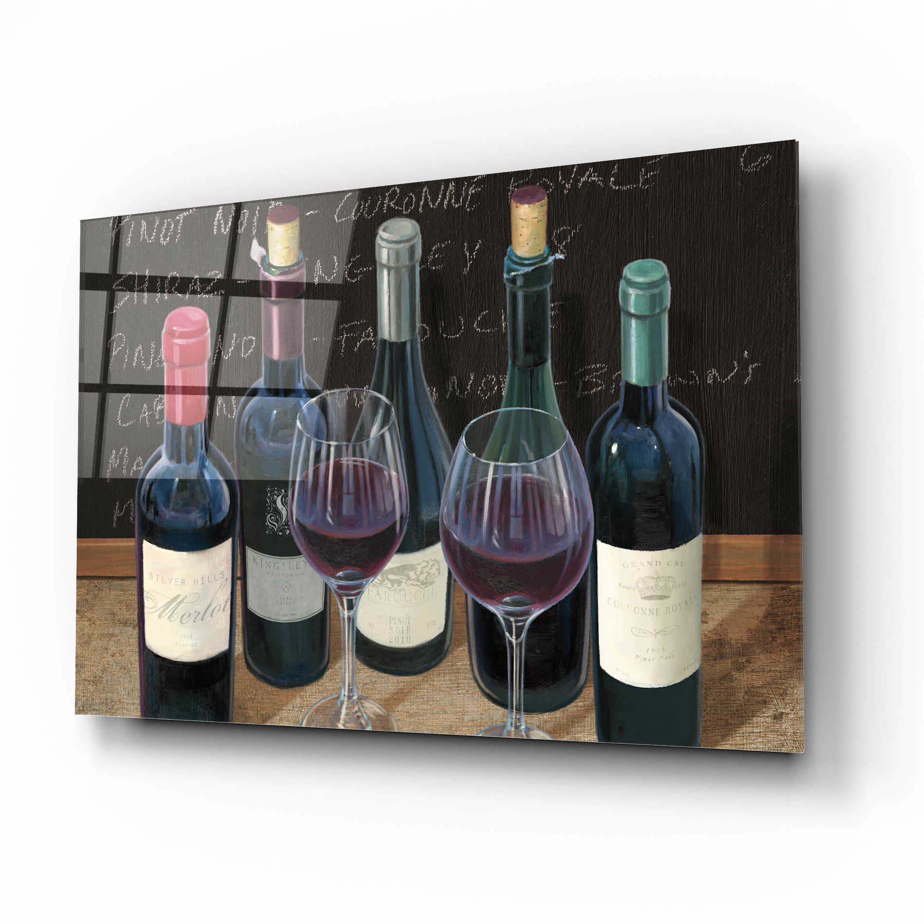 Epic Art 'Wine Spirit I' by James Wiens, Acrylic Glass Wall Art,16x12