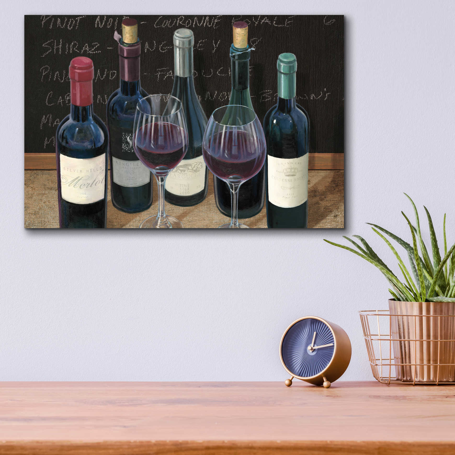 Epic Art 'Wine Spirit I' by James Wiens, Acrylic Glass Wall Art,16x12