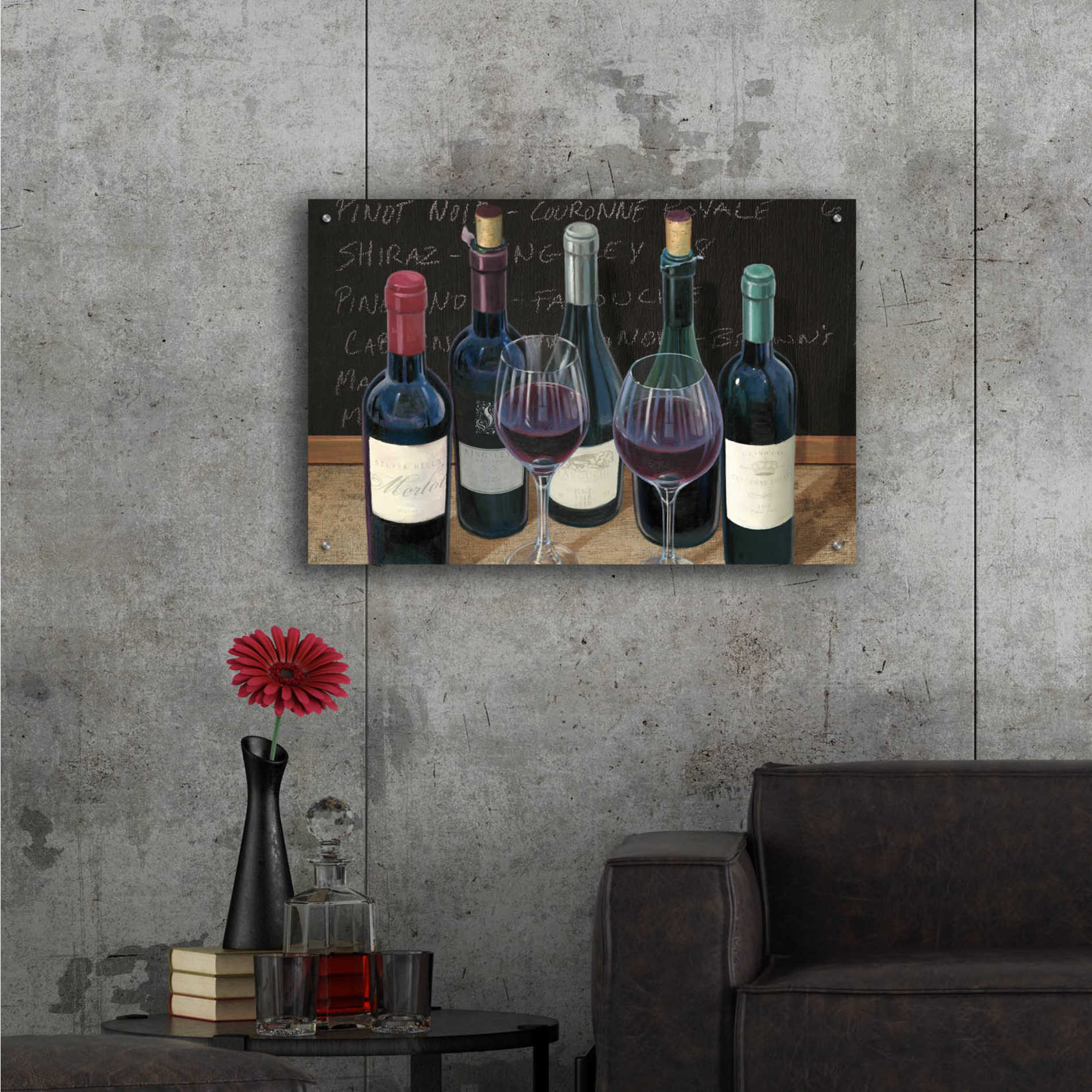 Epic Art 'Wine Spirit I' by James Wiens, Acrylic Glass Wall Art,36x24