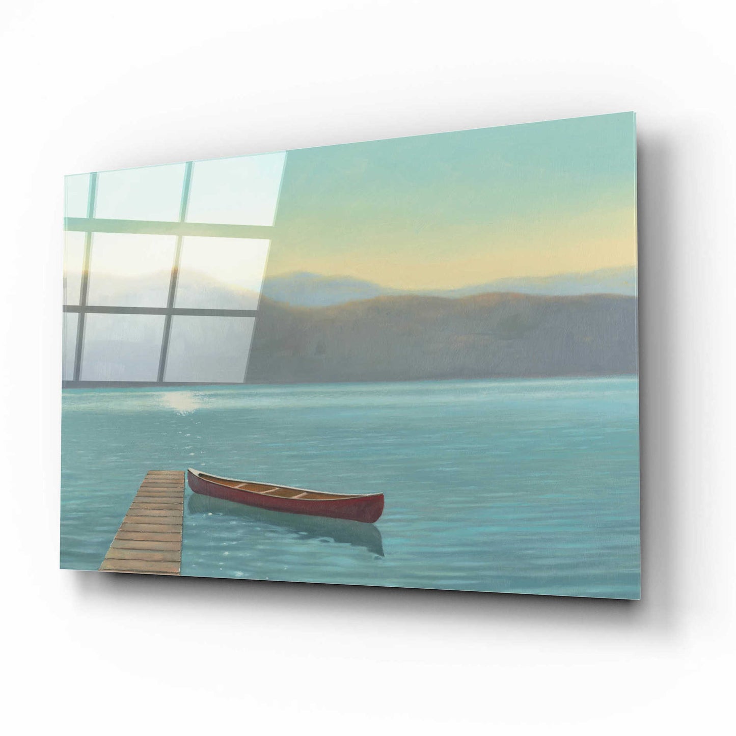 Epic Art 'Zen Canoe II' by James Wiens, Acrylic Glass Wall Art,16x12