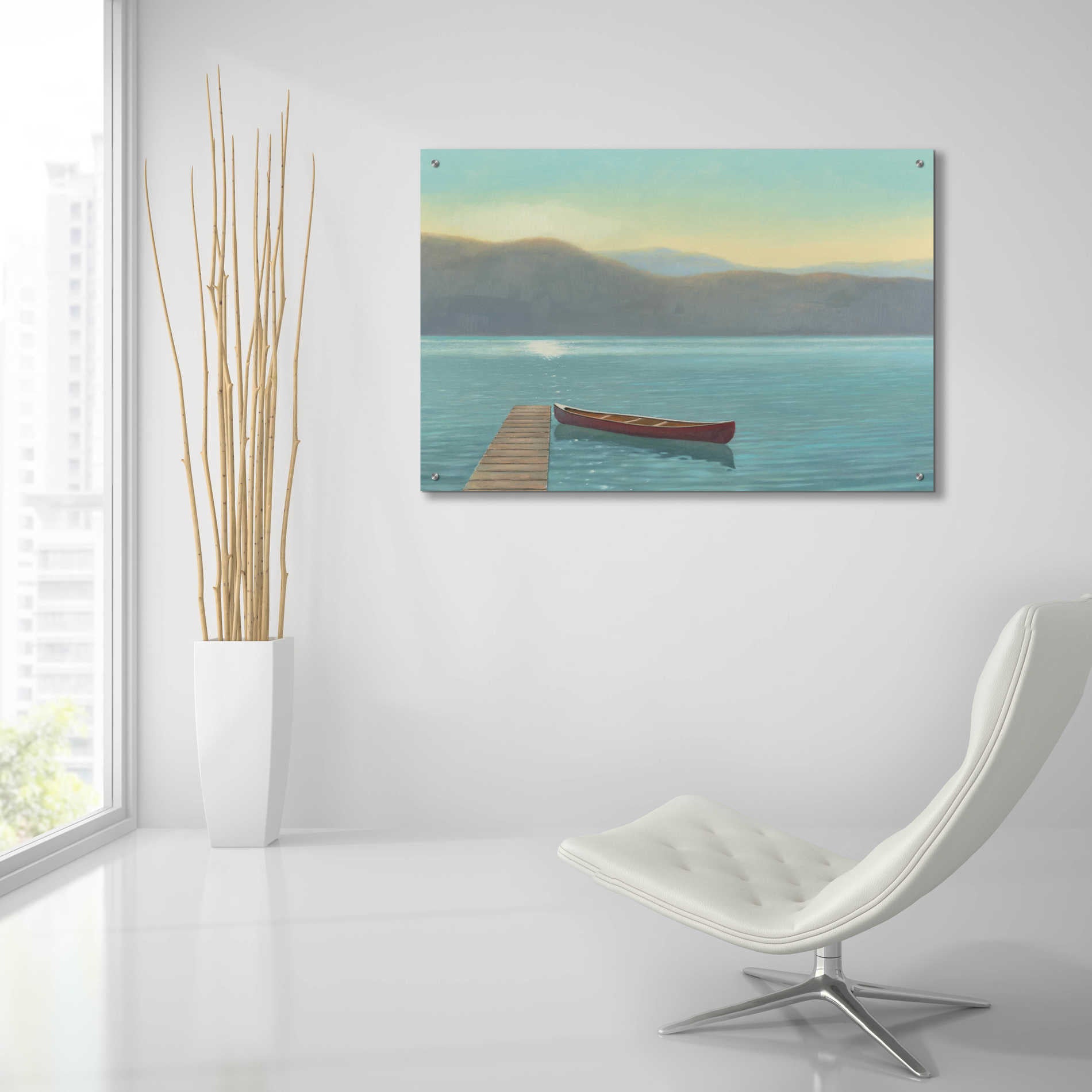 Epic Art 'Zen Canoe II' by James Wiens, Acrylic Glass Wall Art,36x24