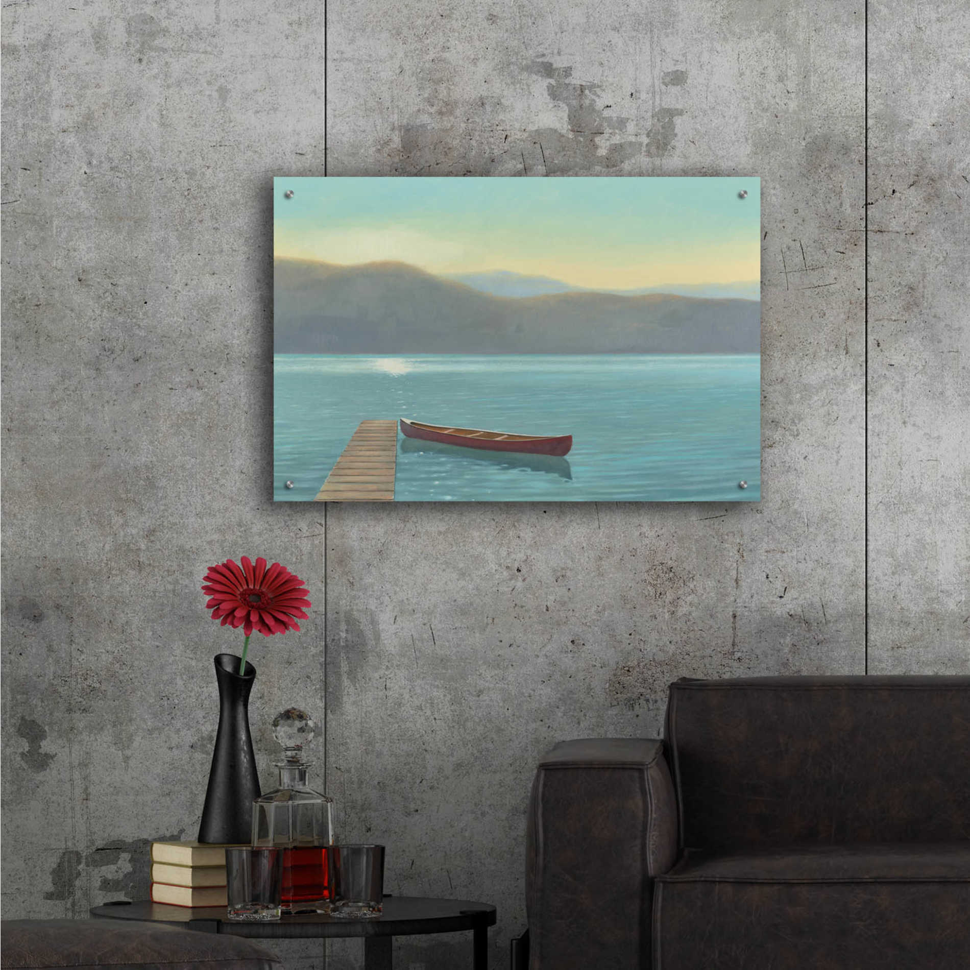 Epic Art 'Zen Canoe II' by James Wiens, Acrylic Glass Wall Art,36x24