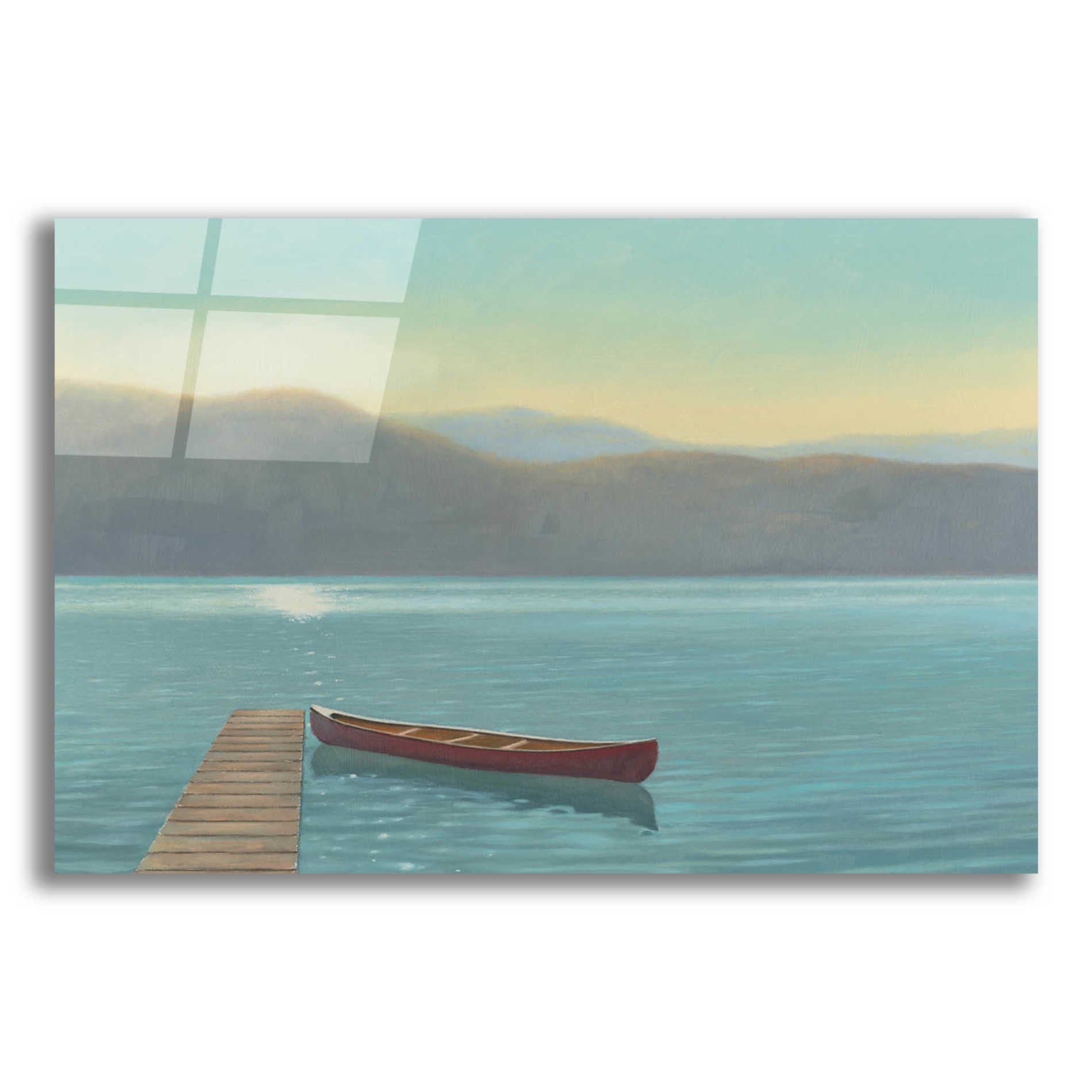 Epic Art 'Zen Canoe II' by James Wiens, Acrylic Glass Wall Art,18x12x1.1x0,26x18x1.1x0,40x26x1.74x0,60x40x1.74x0