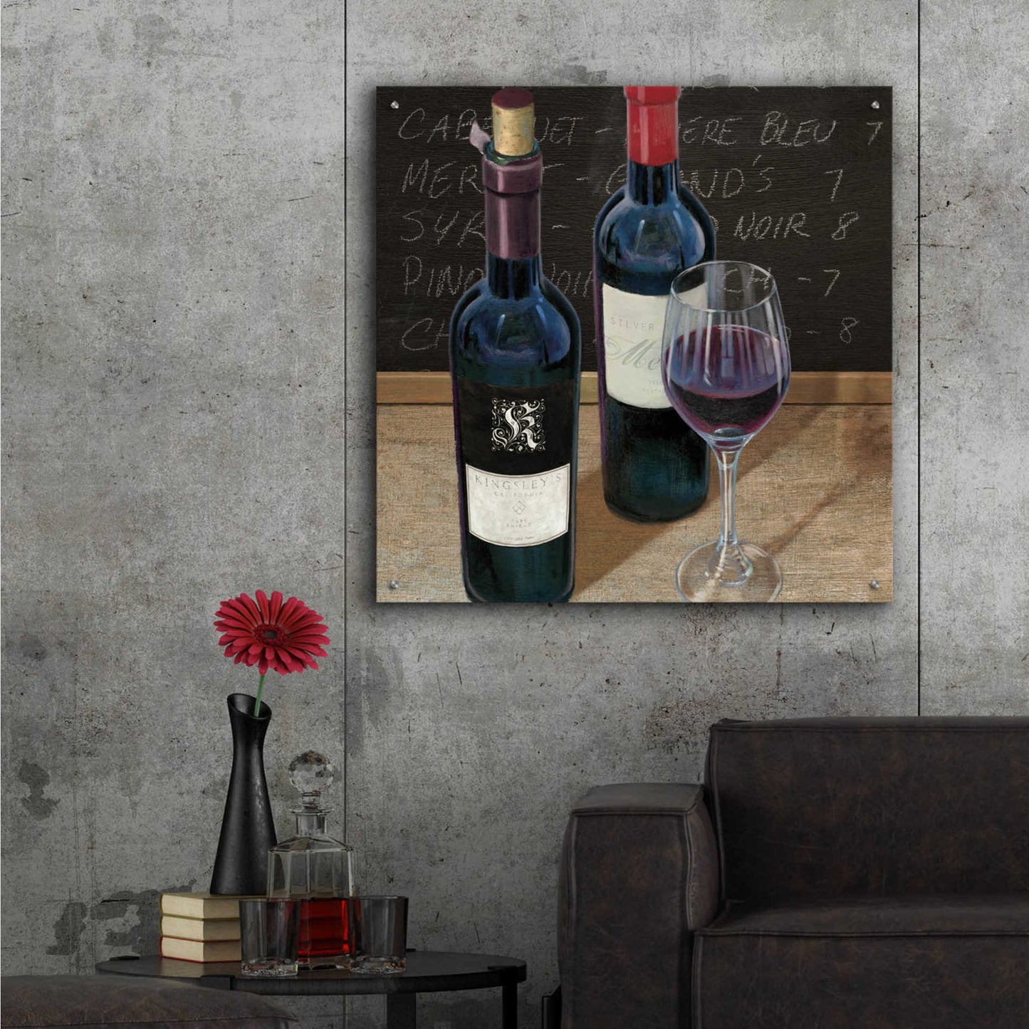 Epic Art 'Wine Spirit II' by James Wiens, Acrylic Glass Wall Art,36x36