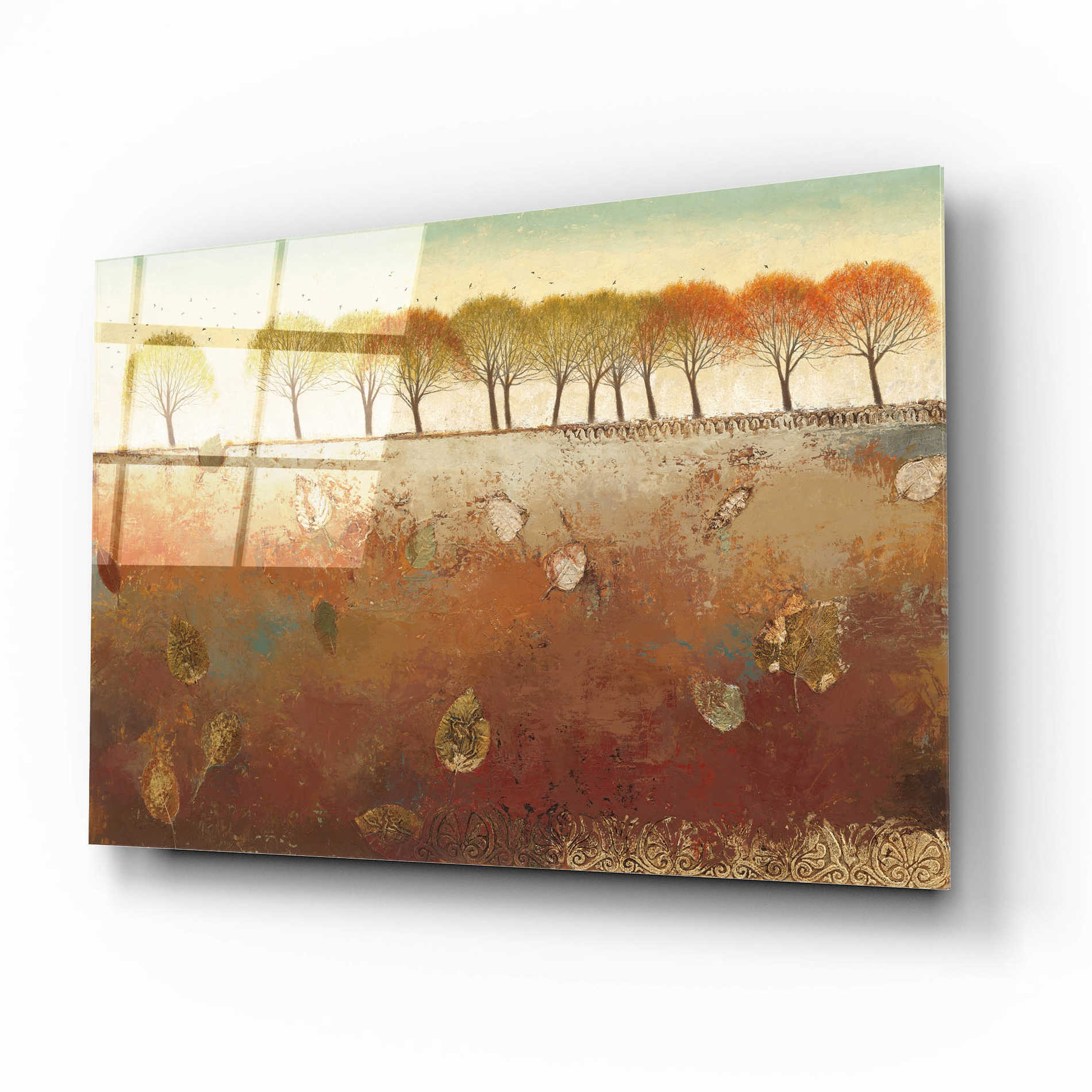 Epic Art 'Field and Forest' by James Wiens, Acrylic Glass Wall Art,16x12