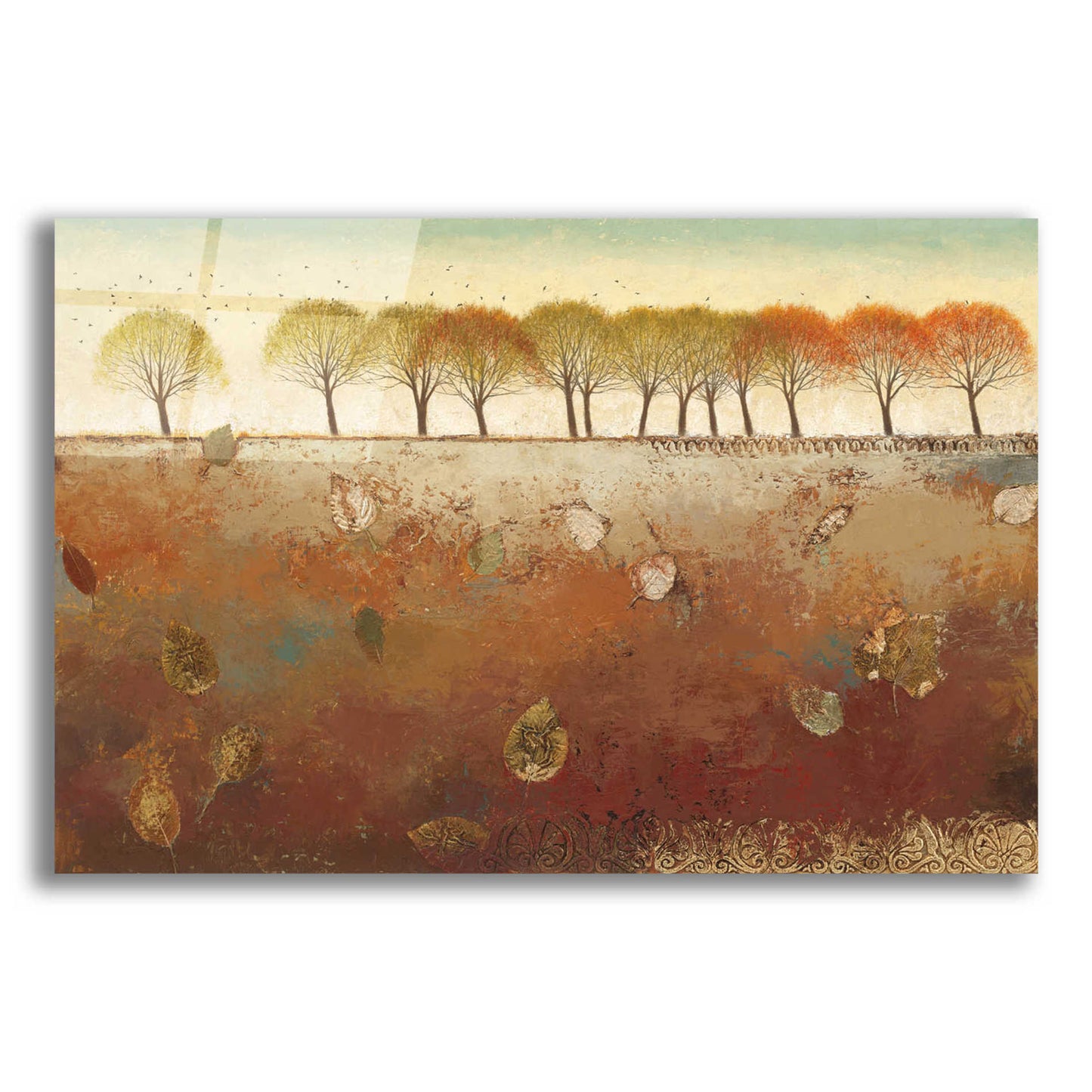 Epic Art 'Field and Forest' by James Wiens, Acrylic Glass Wall Art,16x12