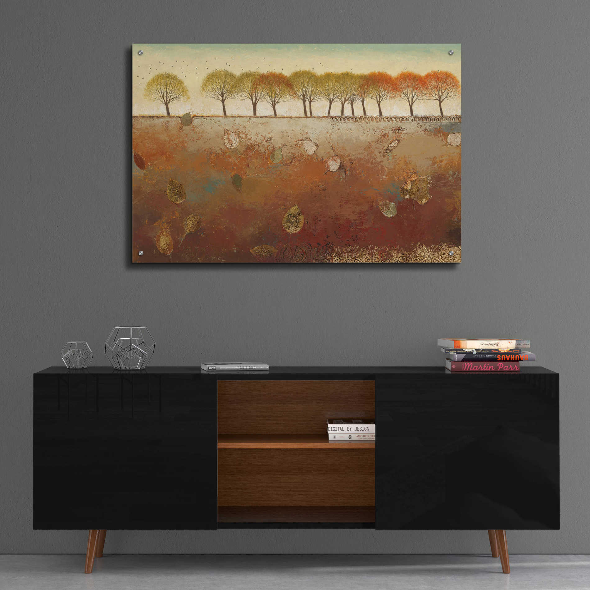 Epic Art 'Field and Forest' by James Wiens, Acrylic Glass Wall Art,36x24