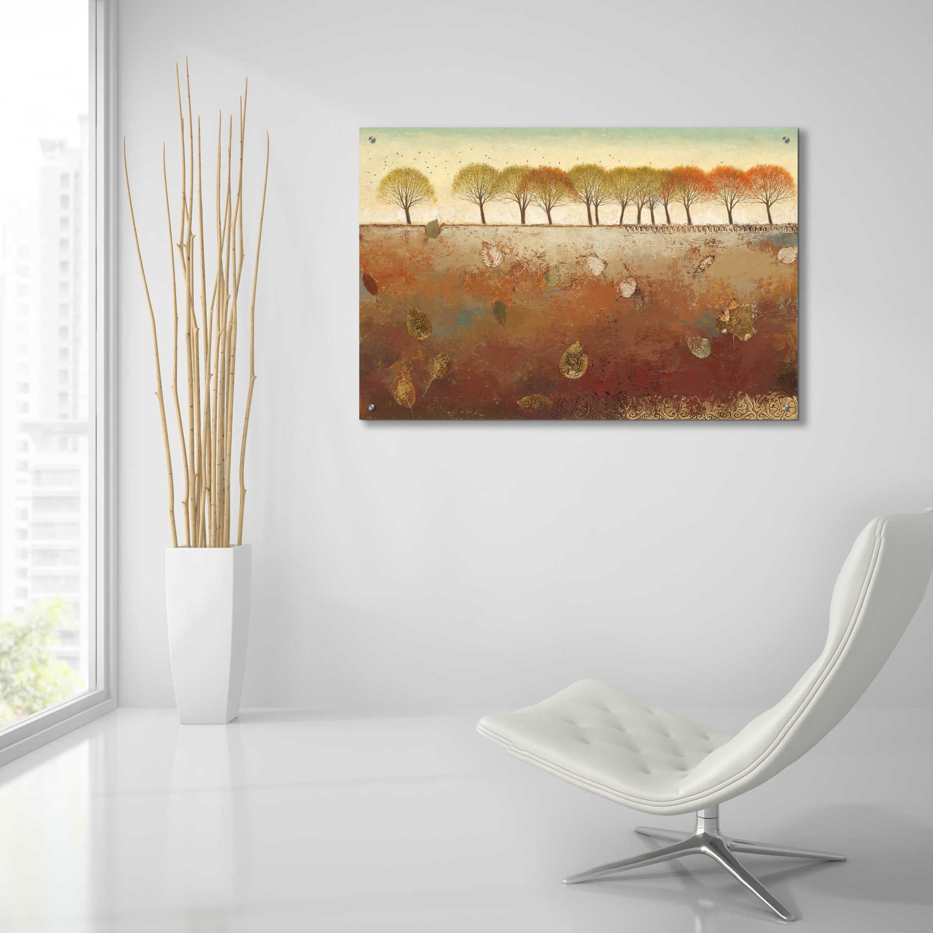 Epic Art 'Field and Forest' by James Wiens, Acrylic Glass Wall Art,36x24