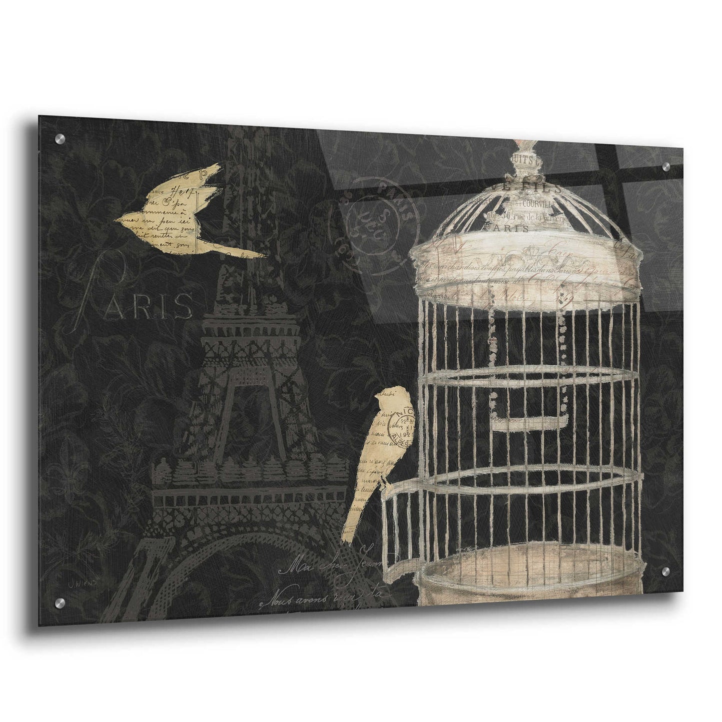 Epic Art 'Via Paris I' by James Wiens, Acrylic Glass Wall Art,36x24
