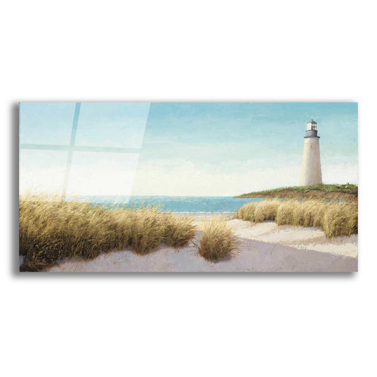 Epic Art 'Lighthouse by the Sea' by James Wiens, Acrylic Glass Wall Art,24x12x1.1x0,40x20x1.74x0,60x30x1.74x0