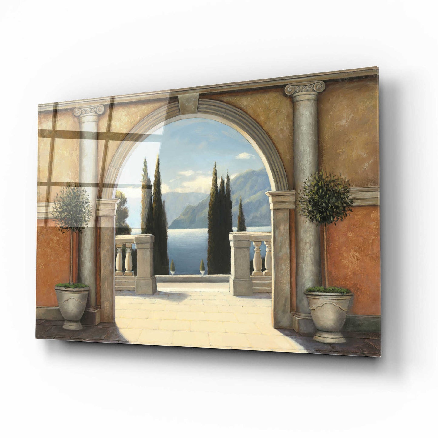 Epic Art 'Italian Balcony' by James Wiens, Acrylic Glass Wall Art,16x12