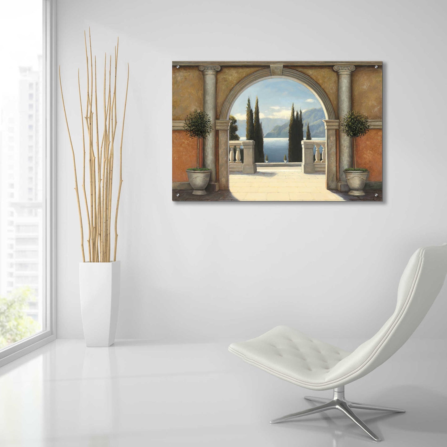 Epic Art 'Italian Balcony' by James Wiens, Acrylic Glass Wall Art,36x24