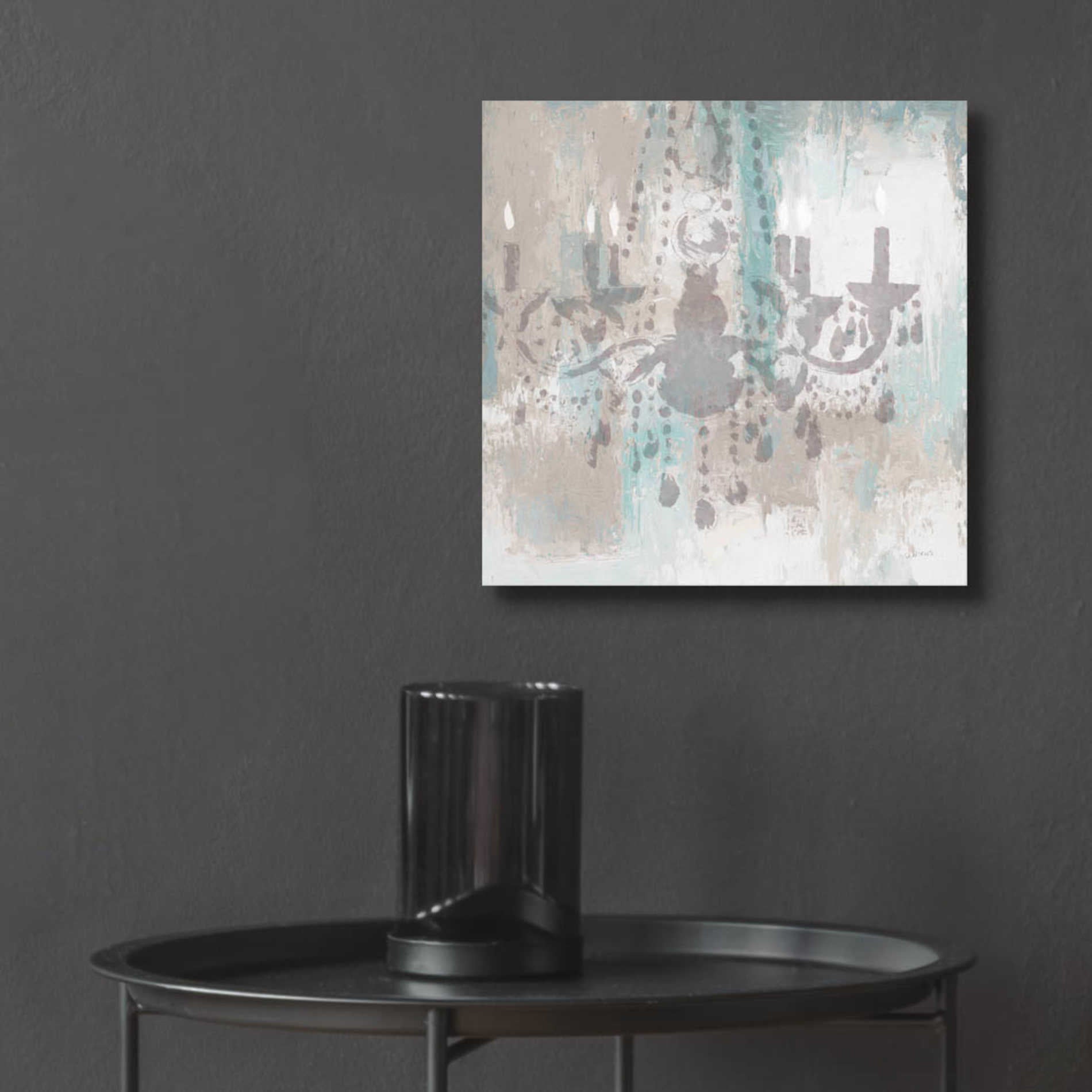 Epic Art 'Candelabra Teal I' by James Wiens, Acrylic Glass Wall Art,12x12