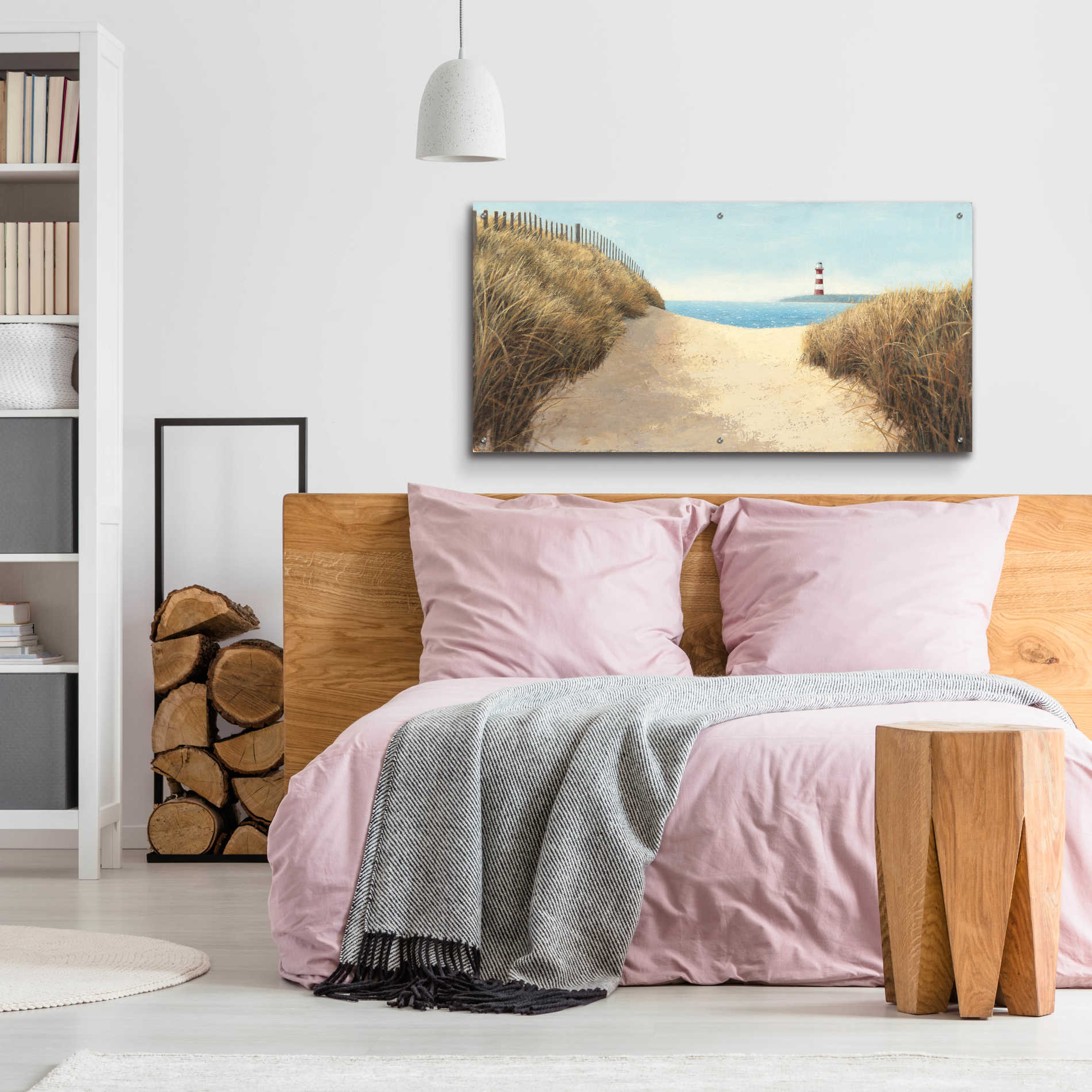 Epic Art 'Beach Path Panel I' by James Wiens, Acrylic Glass Wall Art,48x24