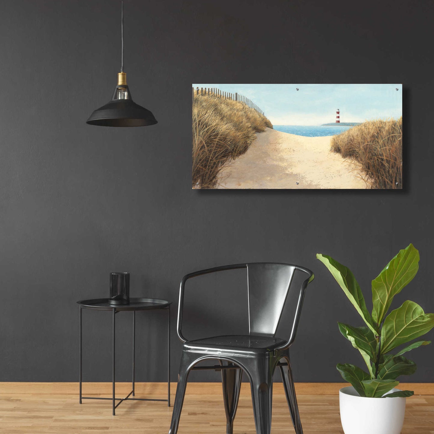 Epic Art 'Beach Path Panel I' by James Wiens, Acrylic Glass Wall Art,48x24