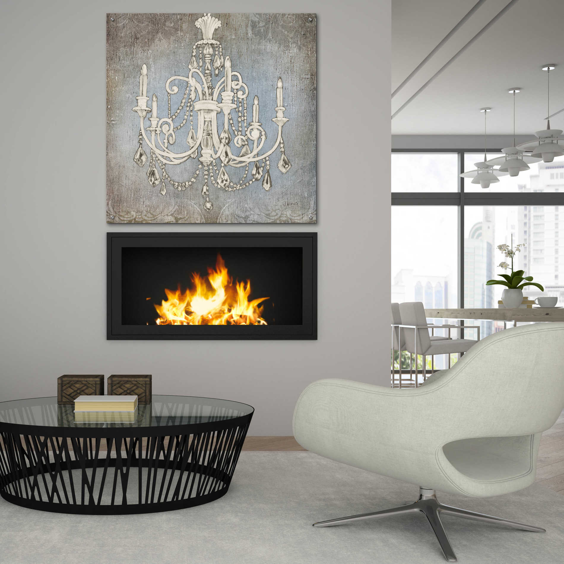 Epic Art 'Luxurious Lights III' by James Wiens, Acrylic Glass Wall Art,36x36