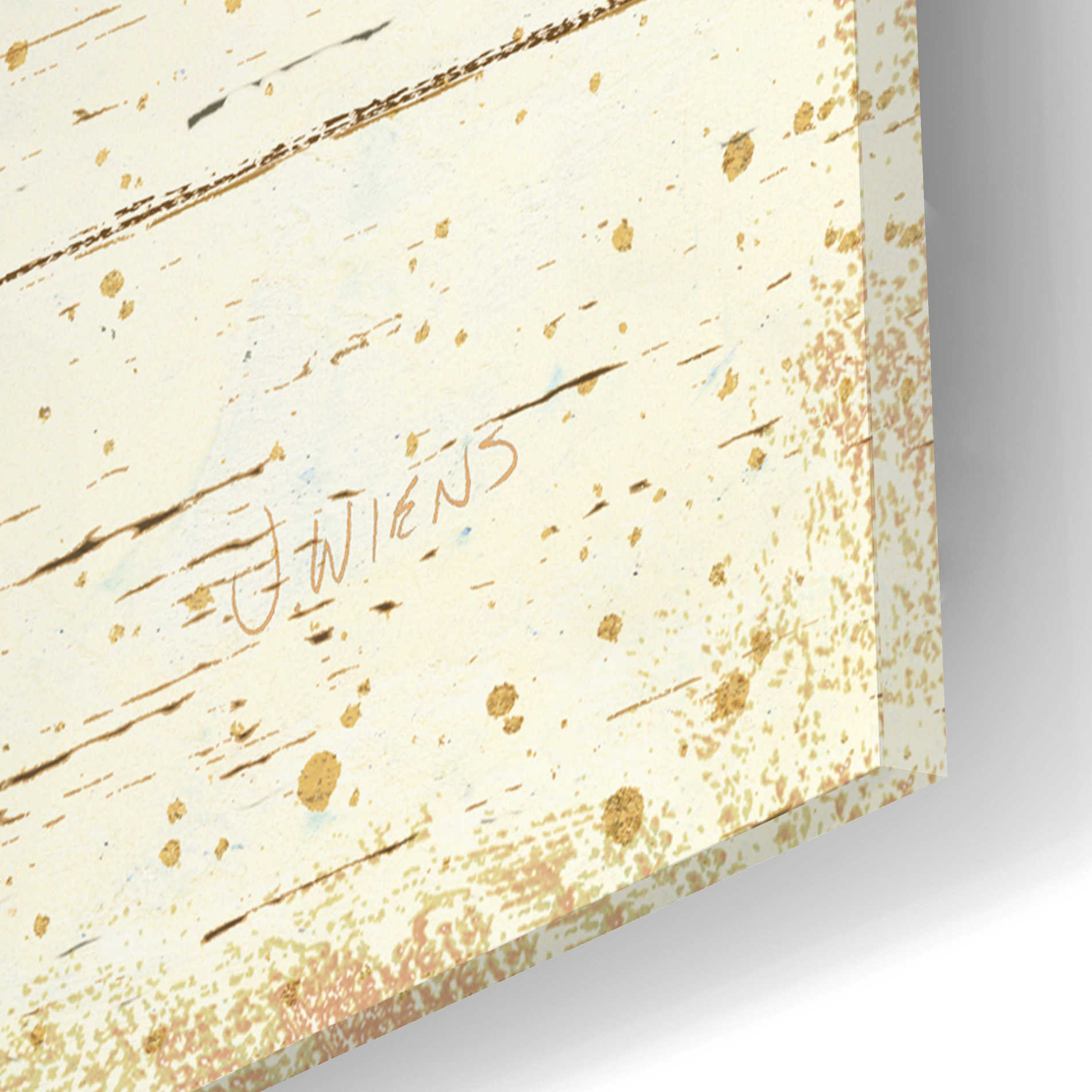 Epic Art 'Golden Nature I' by James Wiens, Acrylic Glass Wall Art,12x12