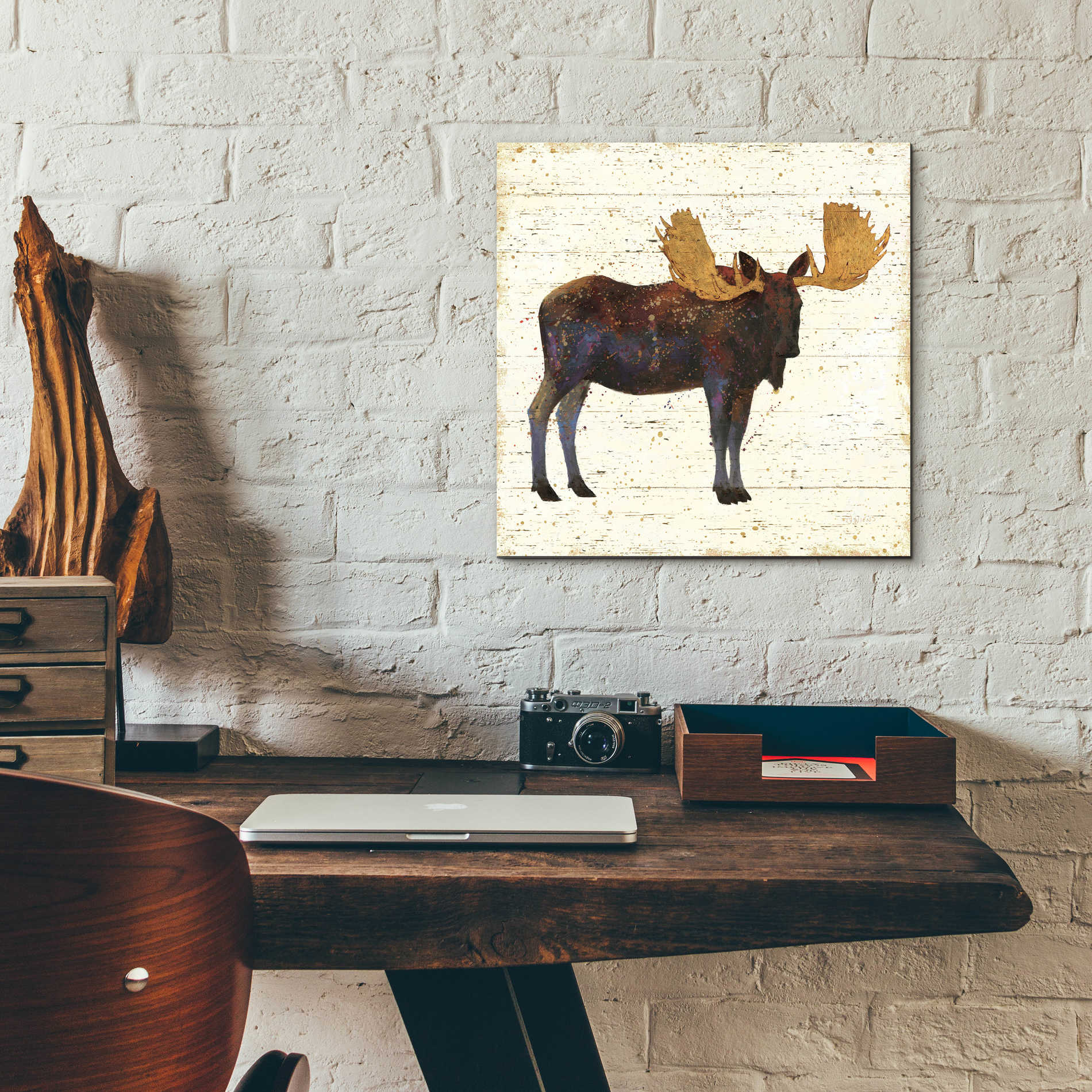 Epic Art 'Golden Nature I' by James Wiens, Acrylic Glass Wall Art,12x12