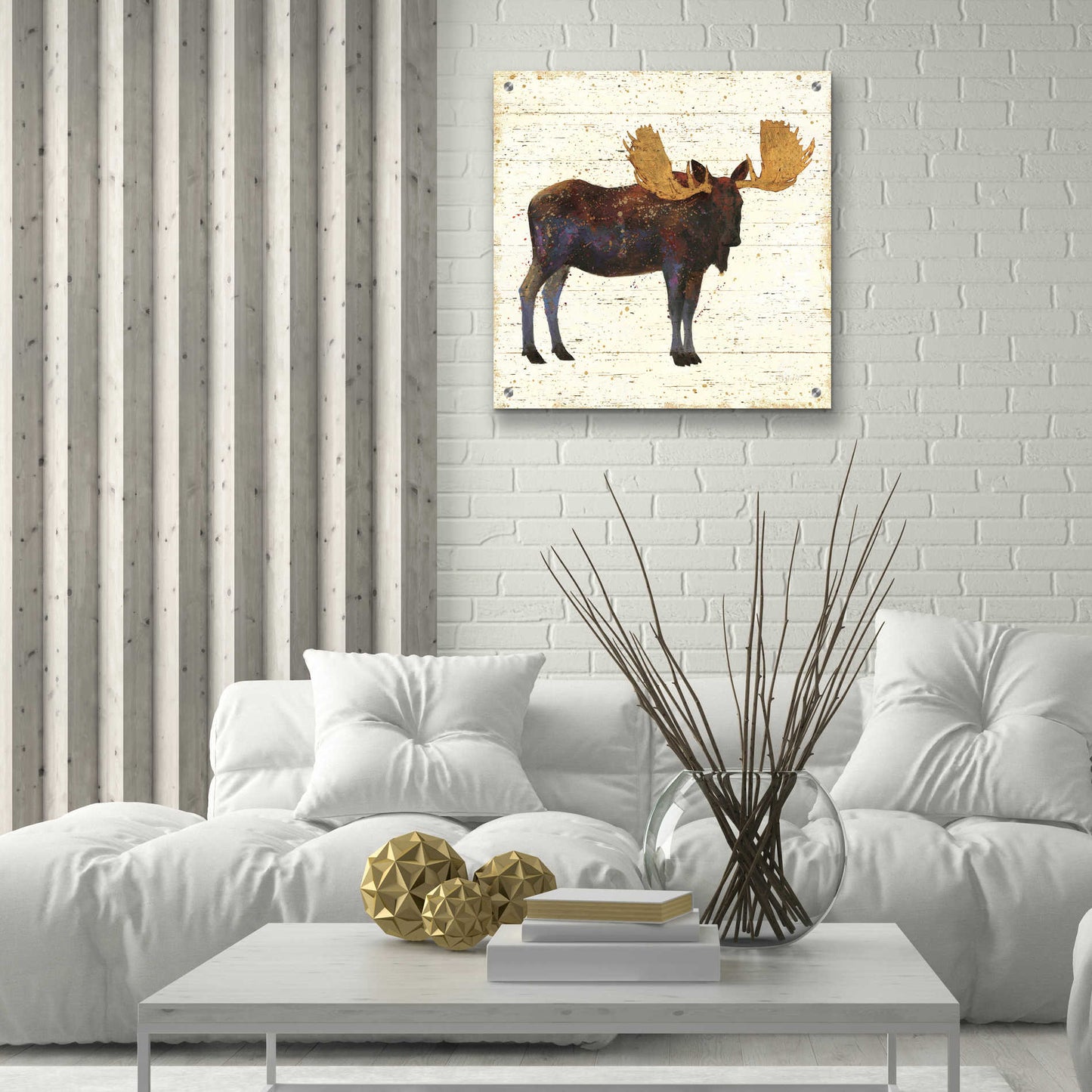 Epic Art 'Golden Nature I' by James Wiens, Acrylic Glass Wall Art,24x24