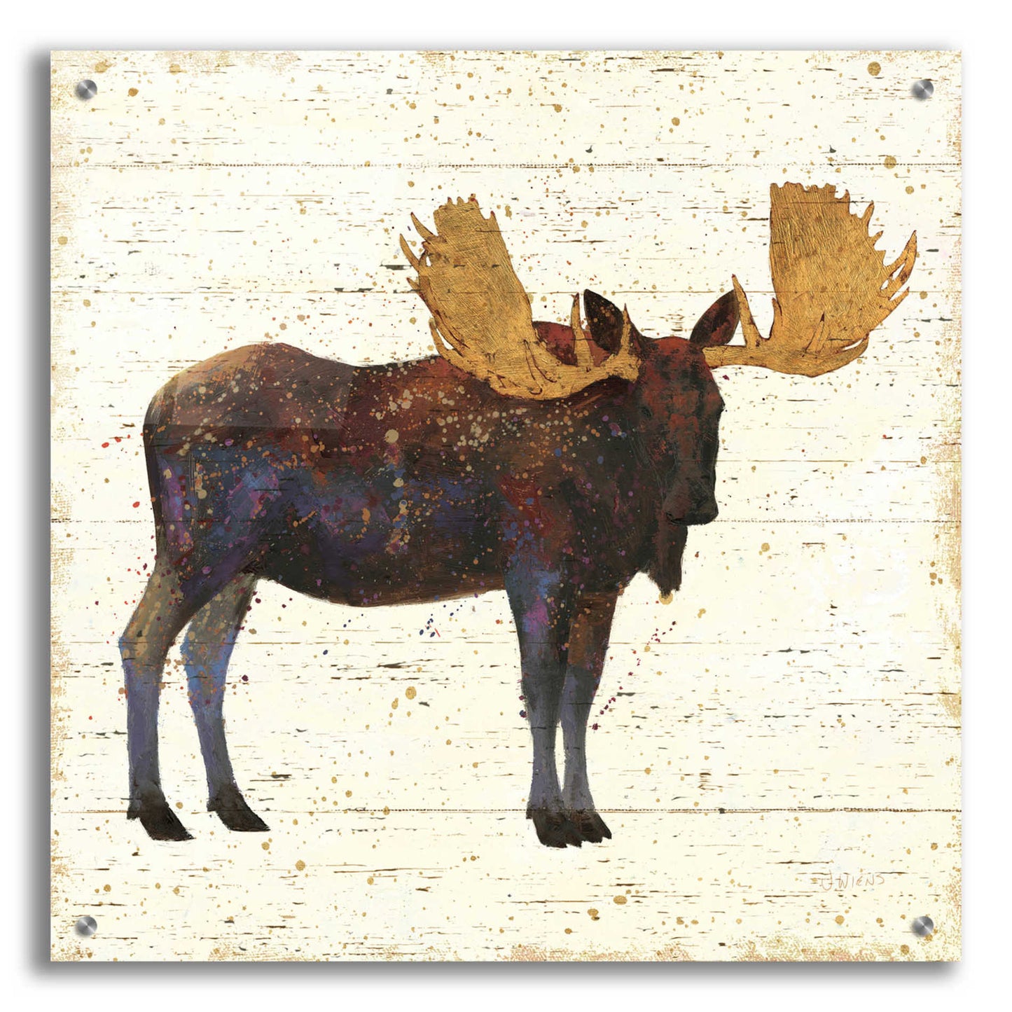 Epic Art 'Golden Nature I' by James Wiens, Acrylic Glass Wall Art,24x24