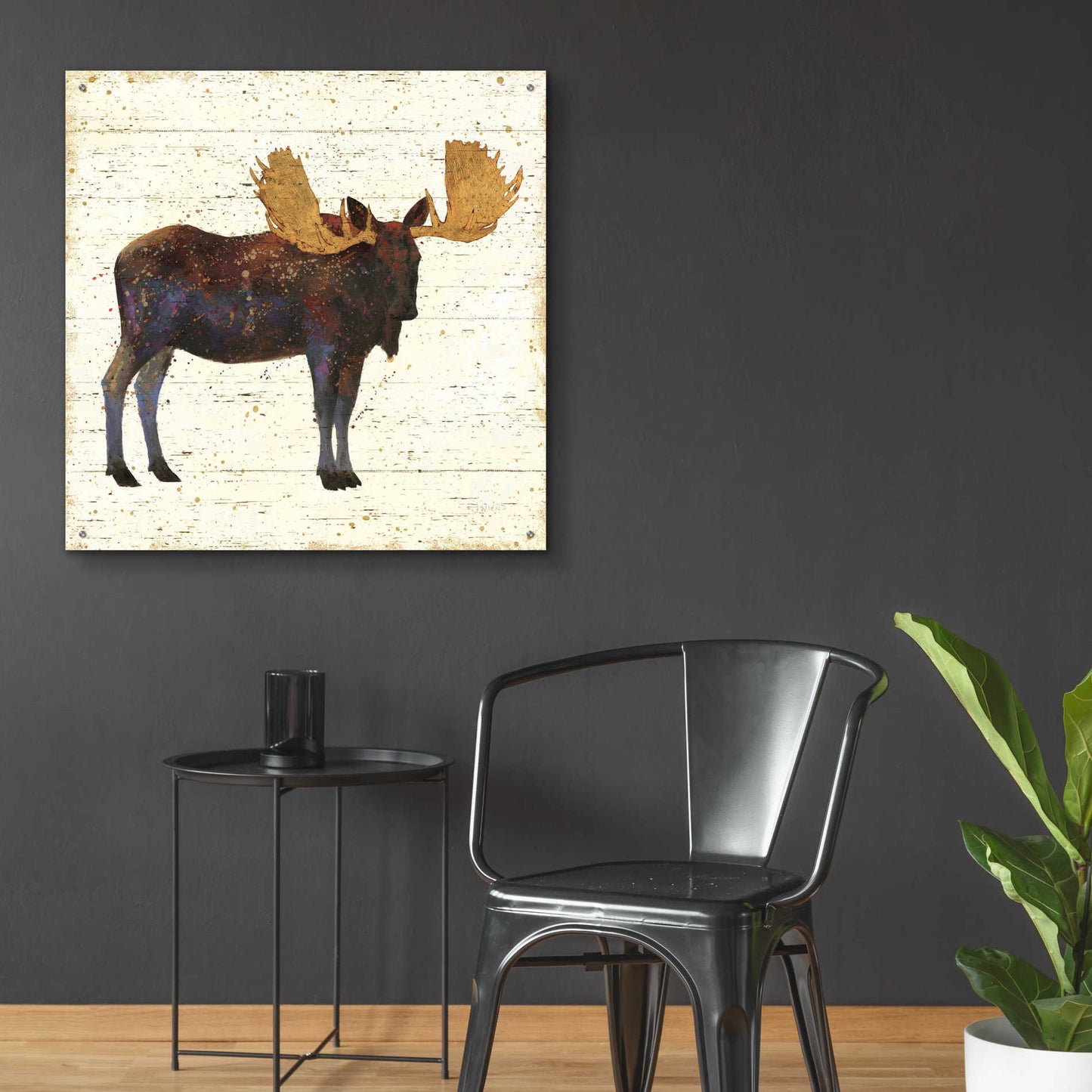 Epic Art 'Golden Nature I' by James Wiens, Acrylic Glass Wall Art,36x36