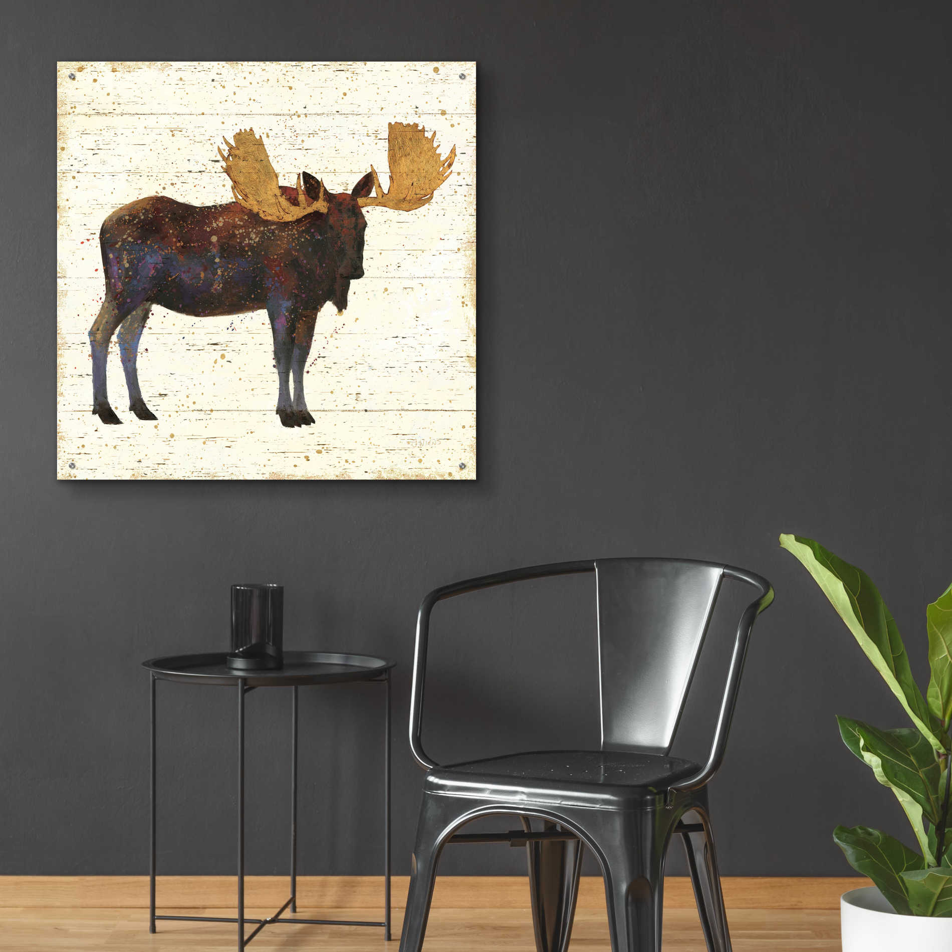 Epic Art 'Golden Nature I' by James Wiens, Acrylic Glass Wall Art,36x36