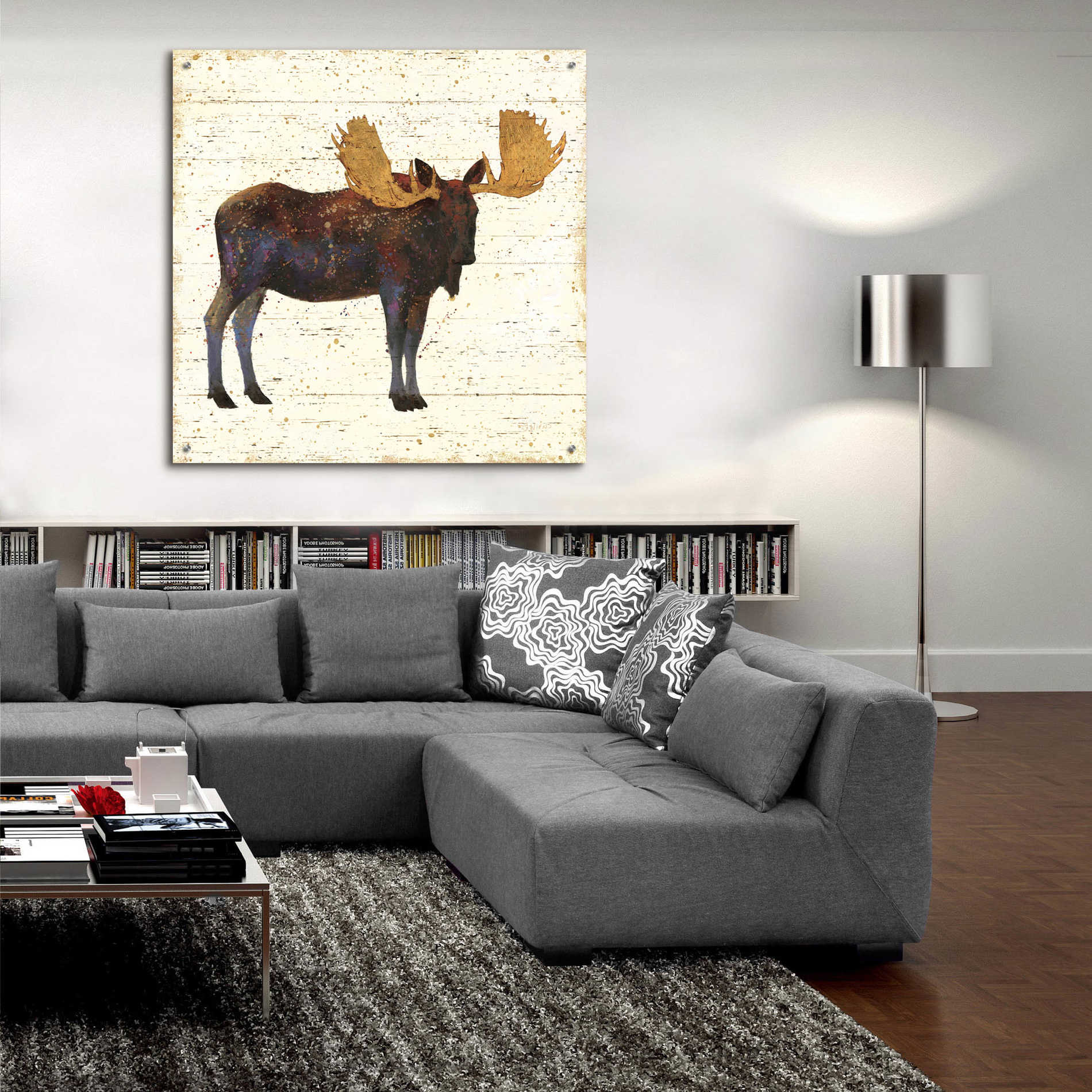 Epic Art 'Golden Nature I' by James Wiens, Acrylic Glass Wall Art,36x36