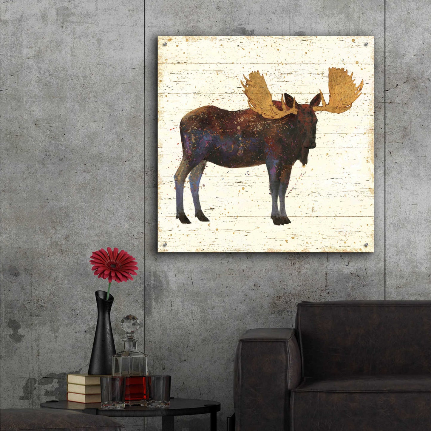 Epic Art 'Golden Nature I' by James Wiens, Acrylic Glass Wall Art,36x36