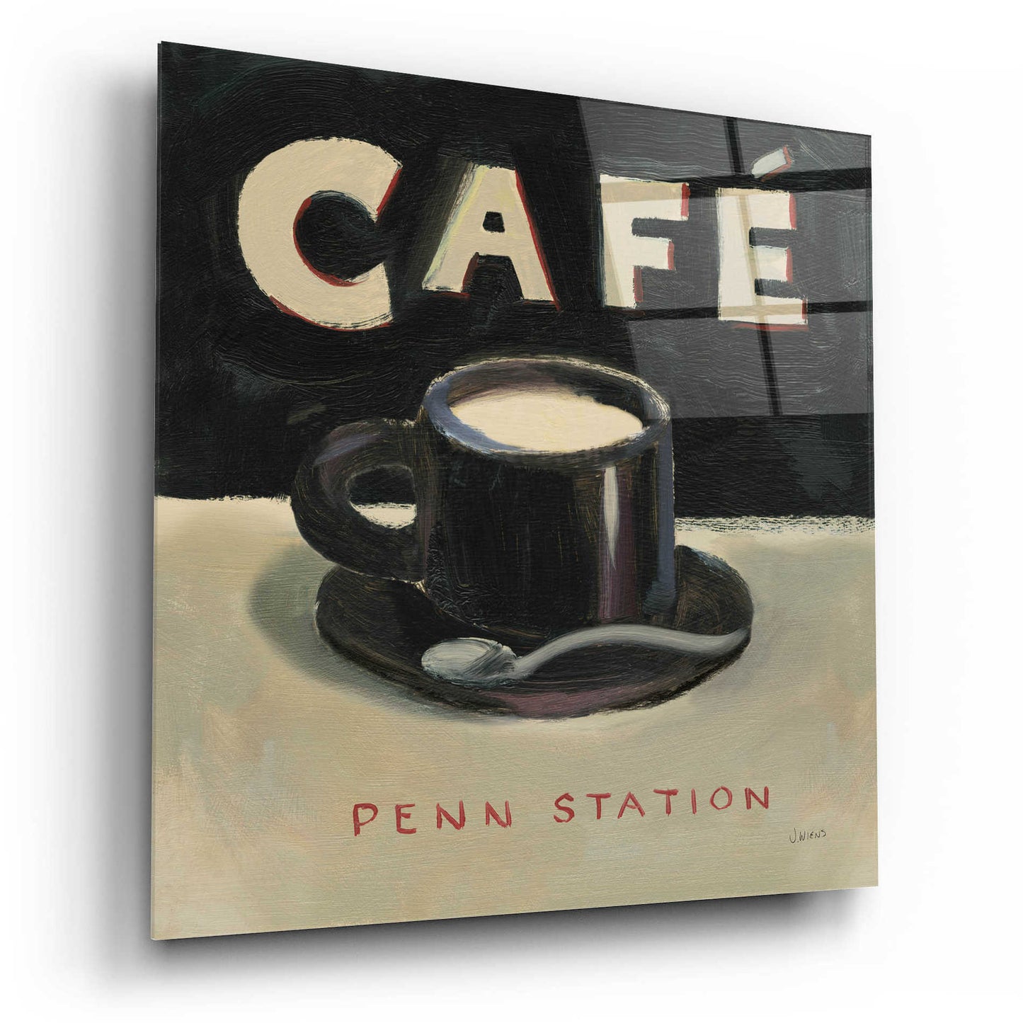 Epic Art 'Coffee Spot I' by James Wiens, Acrylic Glass Wall Art,12x12