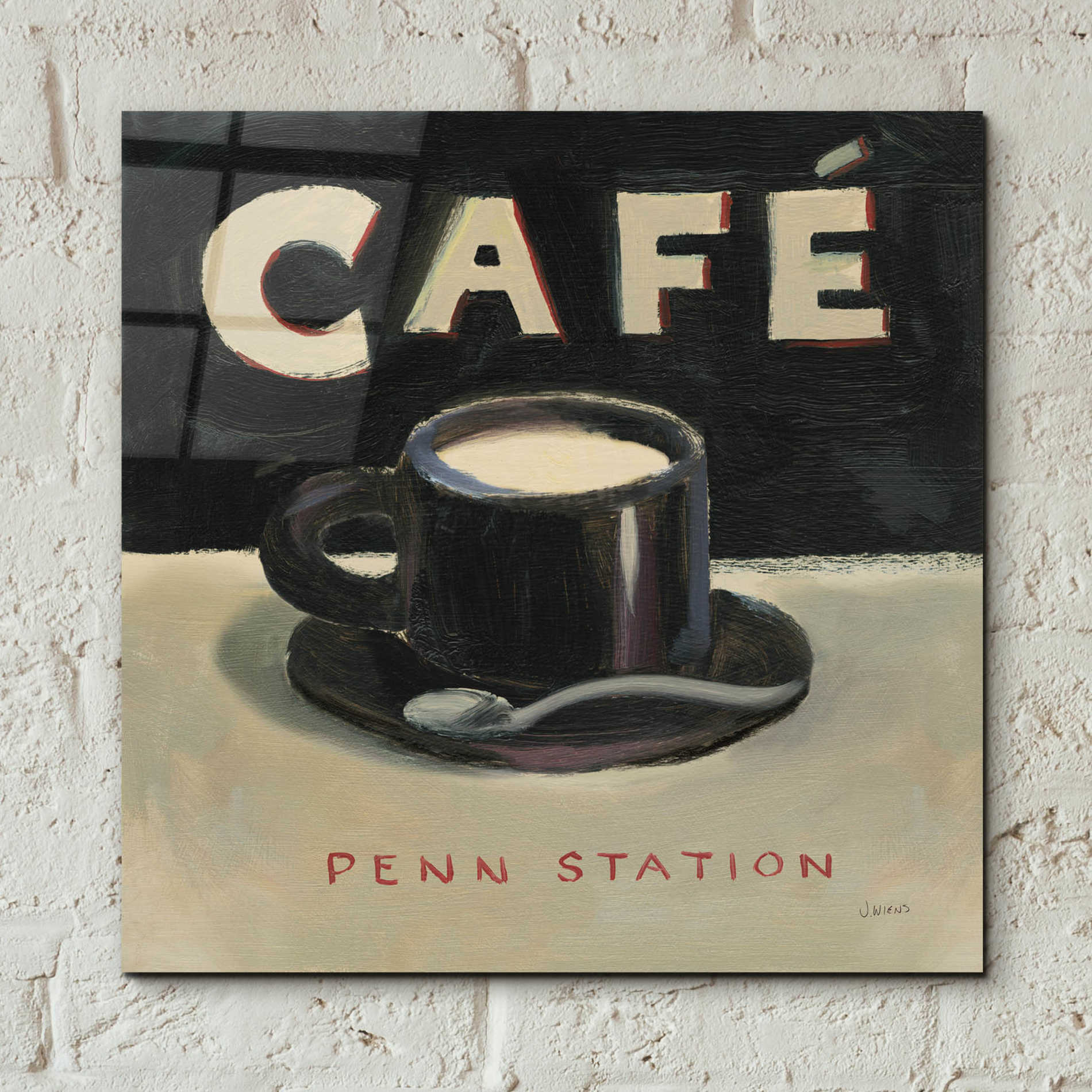 Epic Art 'Coffee Spot I' by James Wiens, Acrylic Glass Wall Art,12x12