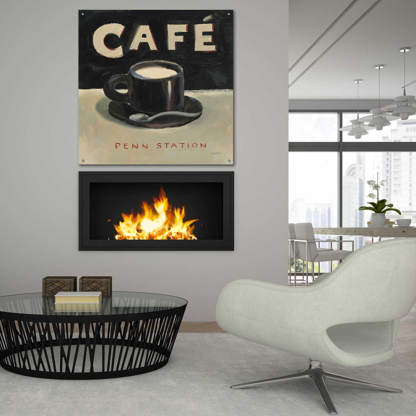 Epic Art 'Coffee Spot I' by James Wiens, Acrylic Glass Wall Art,36x36