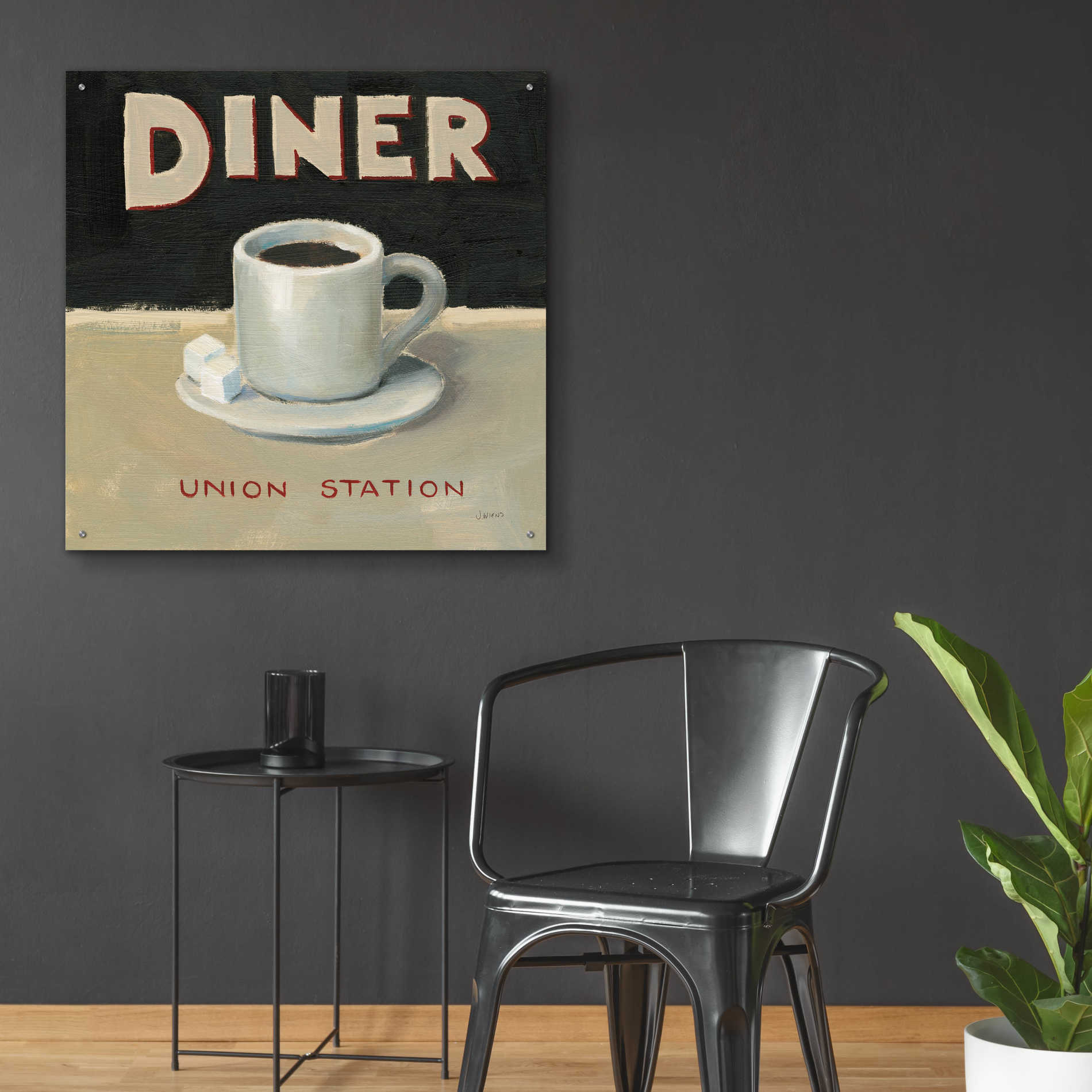 Epic Art 'Coffee Spot II' by James Wiens, Acrylic Glass Wall Art,36x36